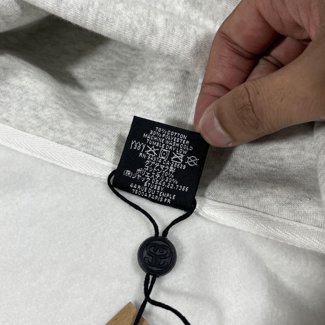 Stussy STUSSY BLOCK SPORT ZIP HOODIE IN ASH HEATHER - M Size US M / EU 48-50 / 2 - 4 Thumbnail