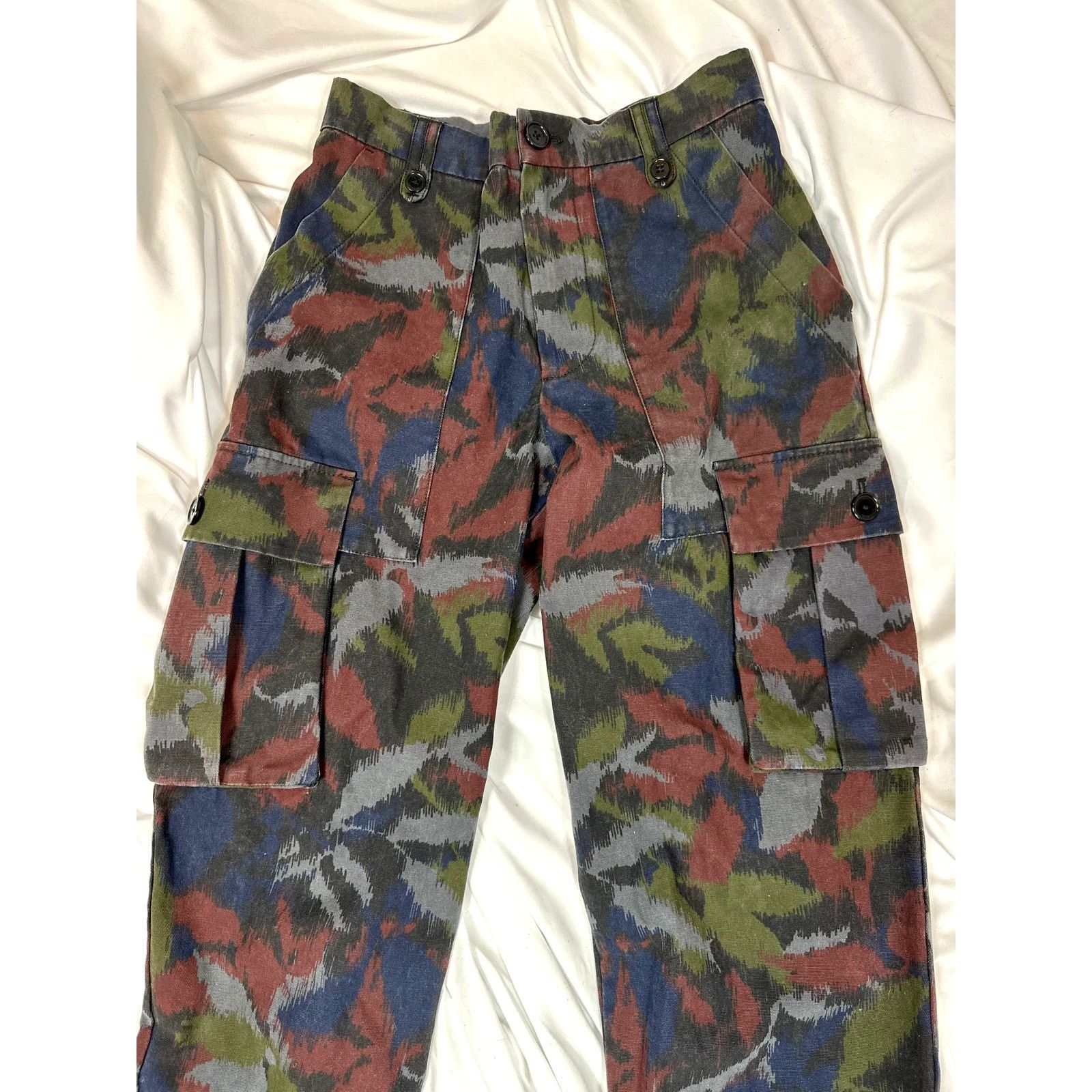 Zadig & Voltaire Zadig & Voltaire Pilote Canvas Cargo Pants Dark Camo 34 (8) Size 30" / US 8 / IT 44 - 12 Thumbnail