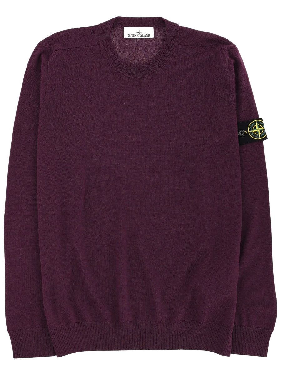 Stone Island STONE ISLAND JERSEY WITH LOGO PATCH - BORDEAUX Size US S / EU 44-46 / 1 - 1 Thumbnail