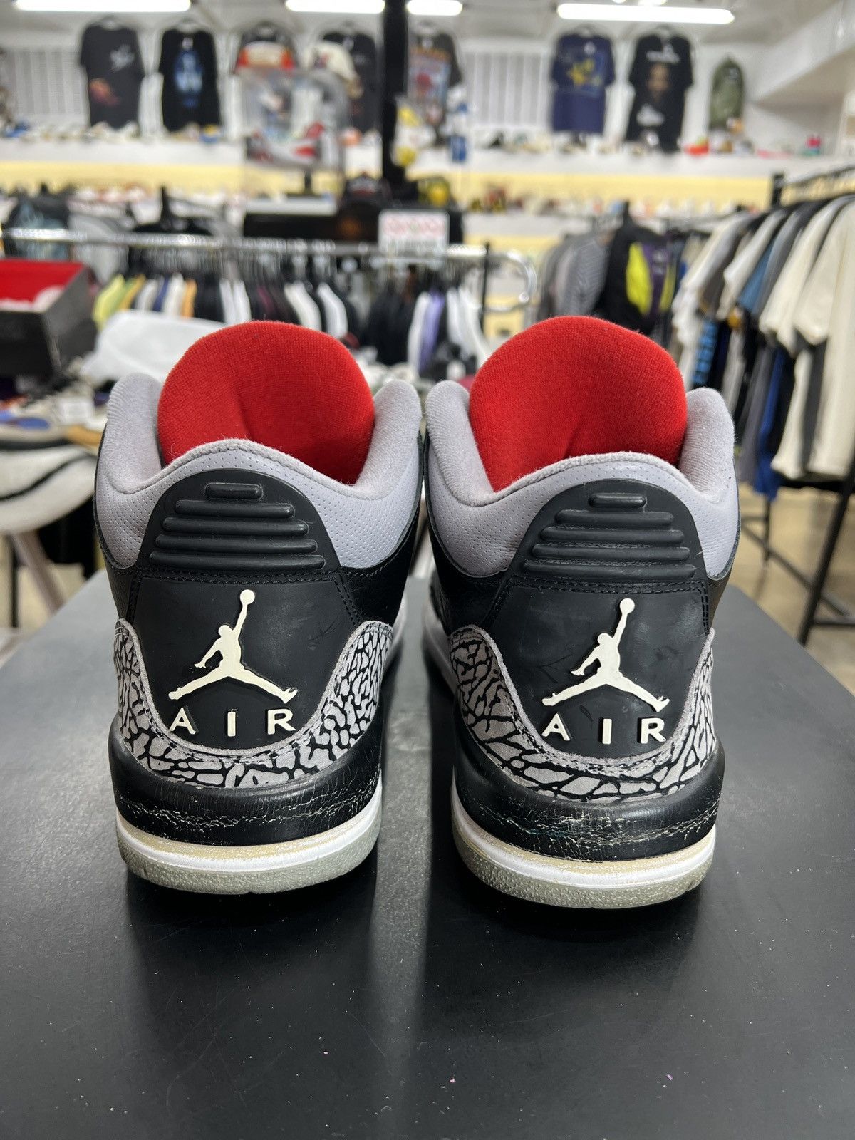 Jordan Brand Air Jordan 3 Black Cement CDP Sz. 10.5 (2008) Size US 10.5 / EU 43-44 - 5 Thumbnail