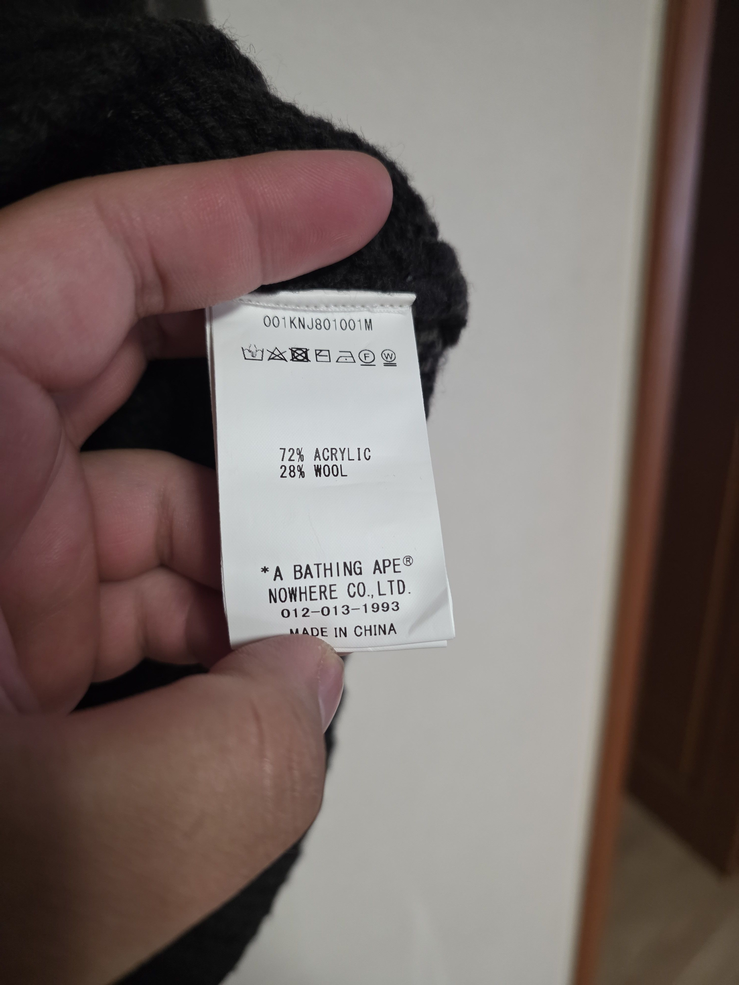 Bape BAPE 23FW Big Ape Head Cowichan Knit Sweater (Gray) Near New Size US XL / EU 56 / 4 - 4 Thumbnail