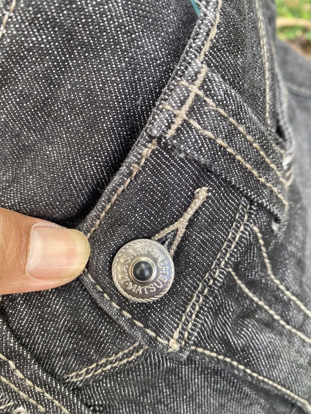 Japanese Brand black denim Size 24" / US 00 / IT 34 - 5 Thumbnail