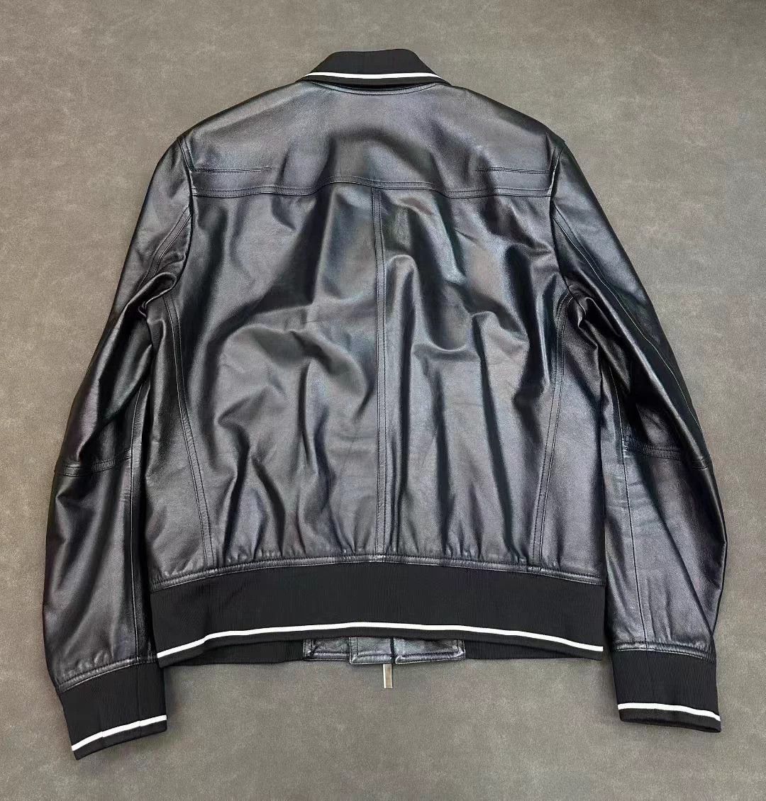 Dior Dior Homme Lambskin Biker Jacket Bee Embroidery 50 Men's Size US M / EU 48-50 / 2 - 2 Thumbnail