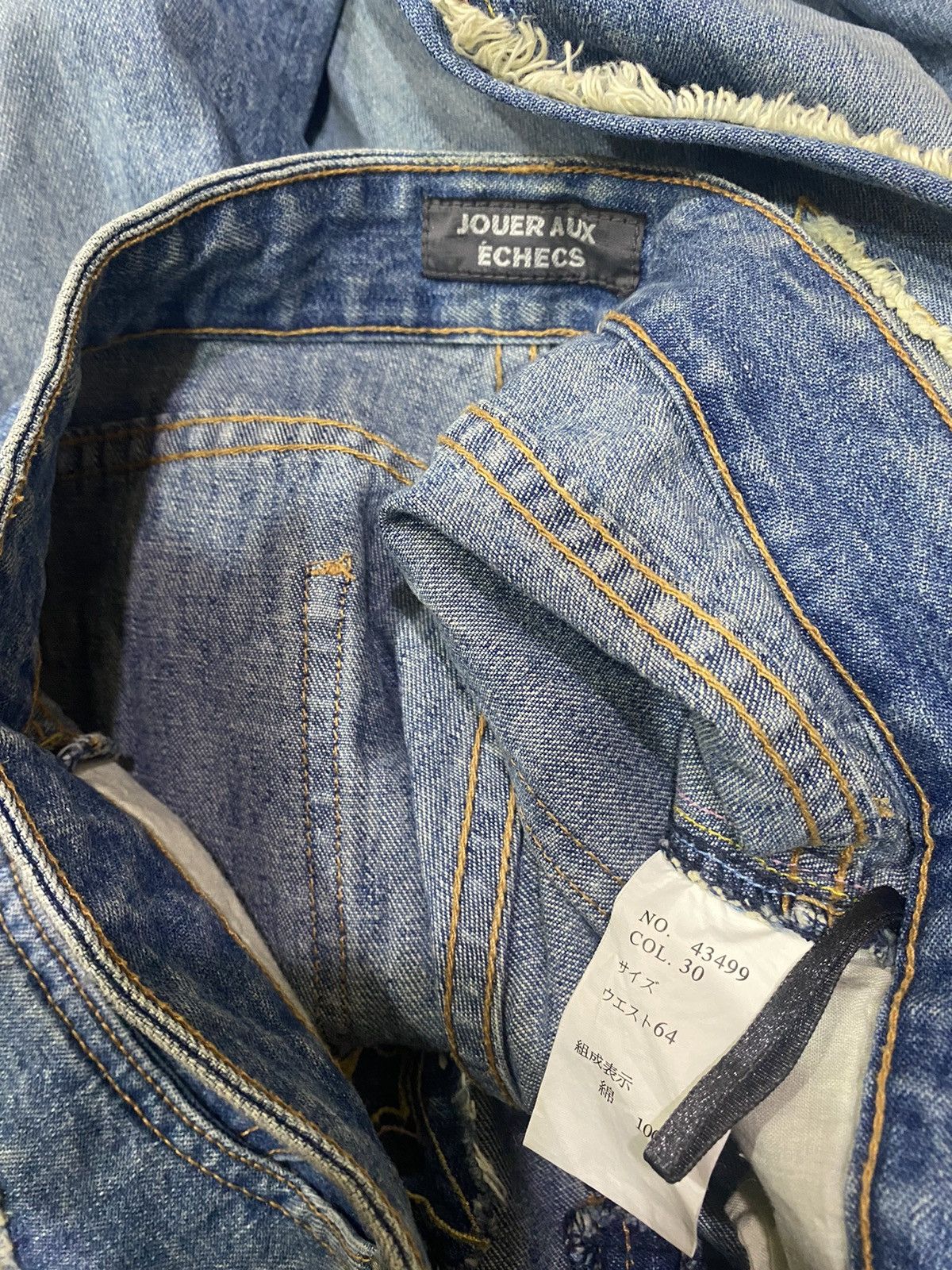 Japanese Brand Japan Flare joueraux echecs patch denim pant Size 28" / US 6 / IT 42 - 5 Thumbnail