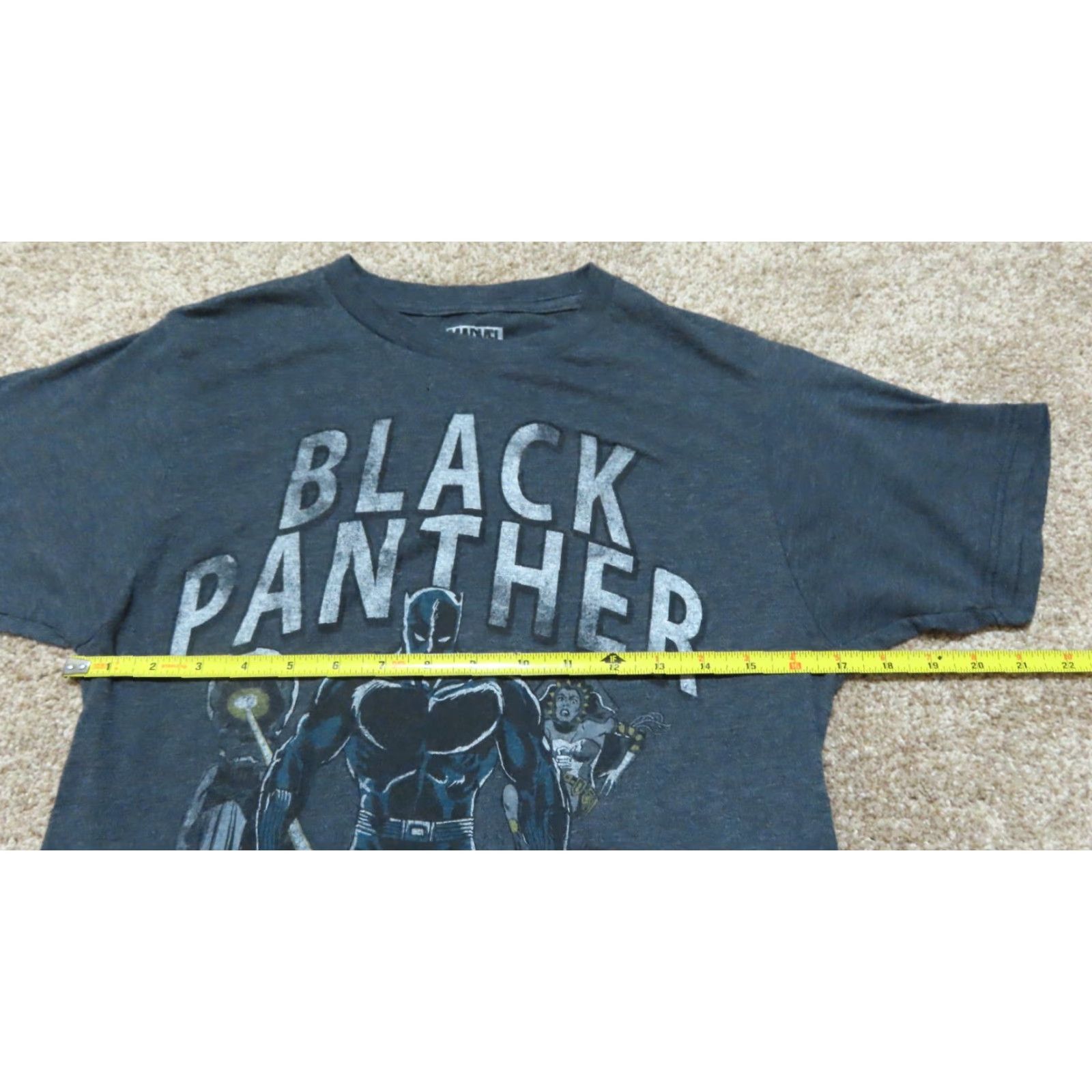 Vintage Marvel Black Panther T-Shirt Men Small Black Crew Neck Short Sleeve 100% Cotton Marvel Universe 60s? Size US S / EU 44-46 / 1 - 3 Thumbnail