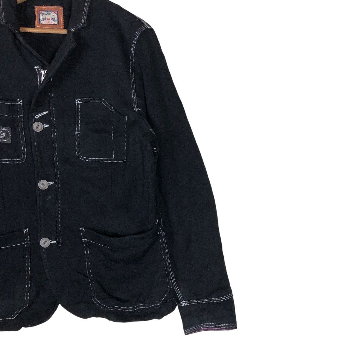 Diesel Vintage Diesel Co. Flat Button Hidden Zipper Jacket Size US L / EU 52-54 / 3 - 4 Thumbnail