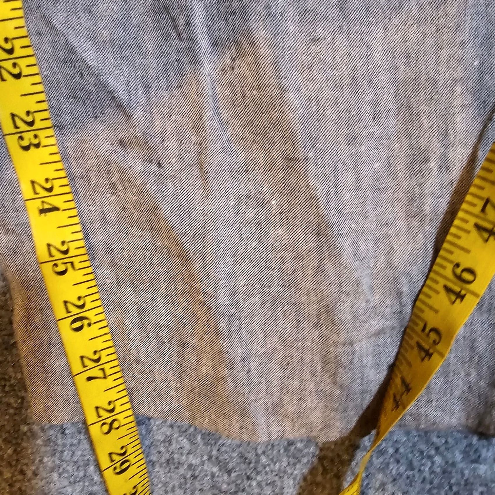 Vintage Chico's Pants 1 Womens Medium Gray Linen Straight Ankle Boho Lagenlook Career Pants Size 28" / US 6 / IT 42 - 7 Thumbnail