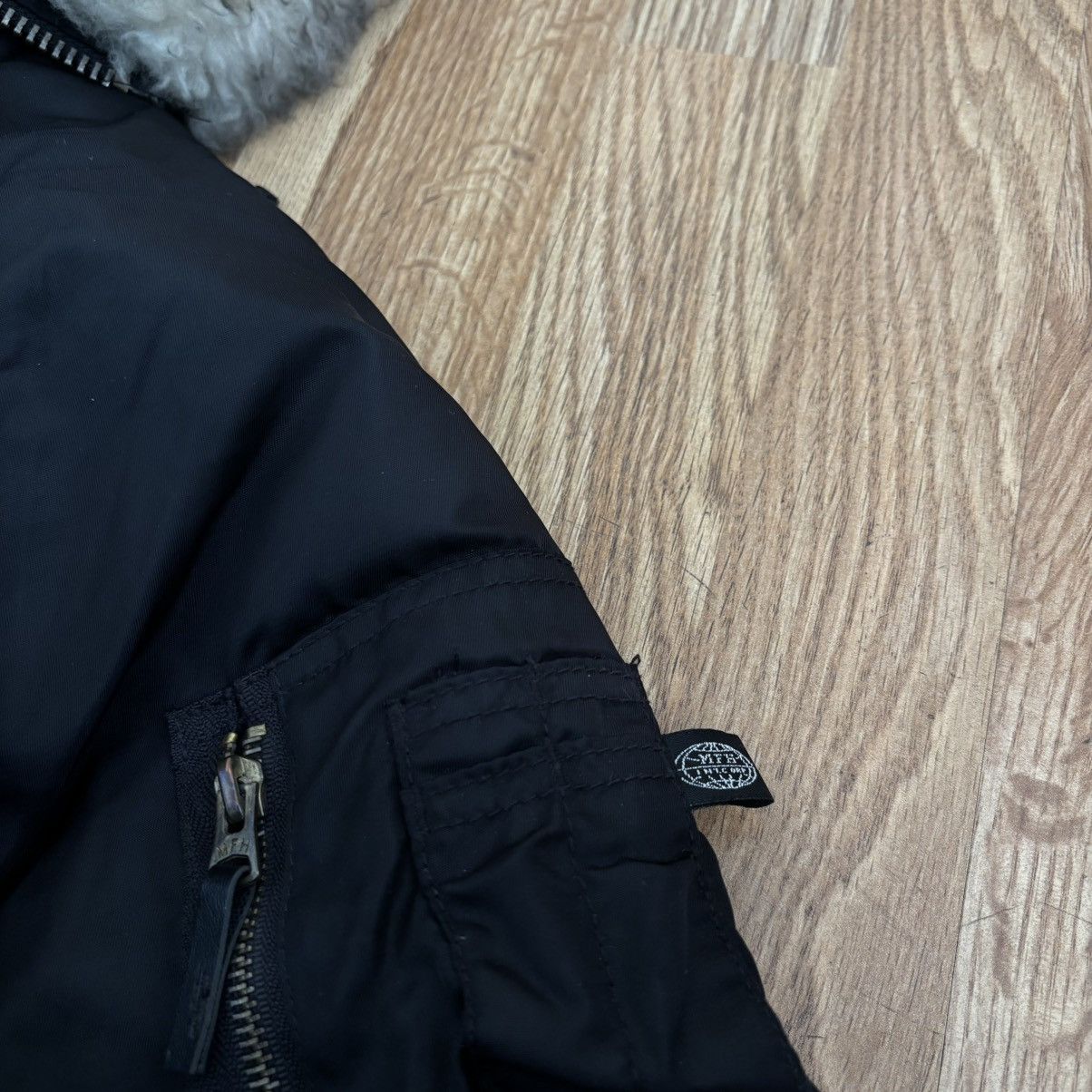 Other LGB Style Polar-Jacket Fur Hood MA1 Nylon Black Women Y2K Size S / US 4 / IT 40 - 4 Thumbnail