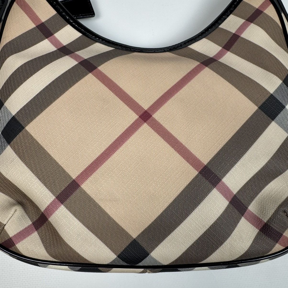 Burberry BURBERRY NOVA CHECK COATED CANVAS BARTON HOBO BAG BEIGE Size ONE SIZE - 14 Thumbnail