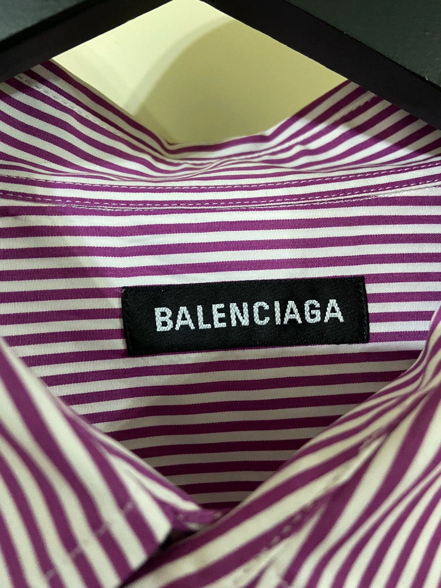 Balenciaga Balenciaga Stripe Double Layer Relaxed Shirt EU38 New w/ Tab Size US S / EU 44-46 / 1 - 5 Thumbnail