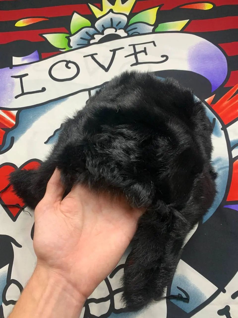 Other Vintage Soviet USSR ushanka fur warm hat in black Size ONE SIZE - 5 Thumbnail