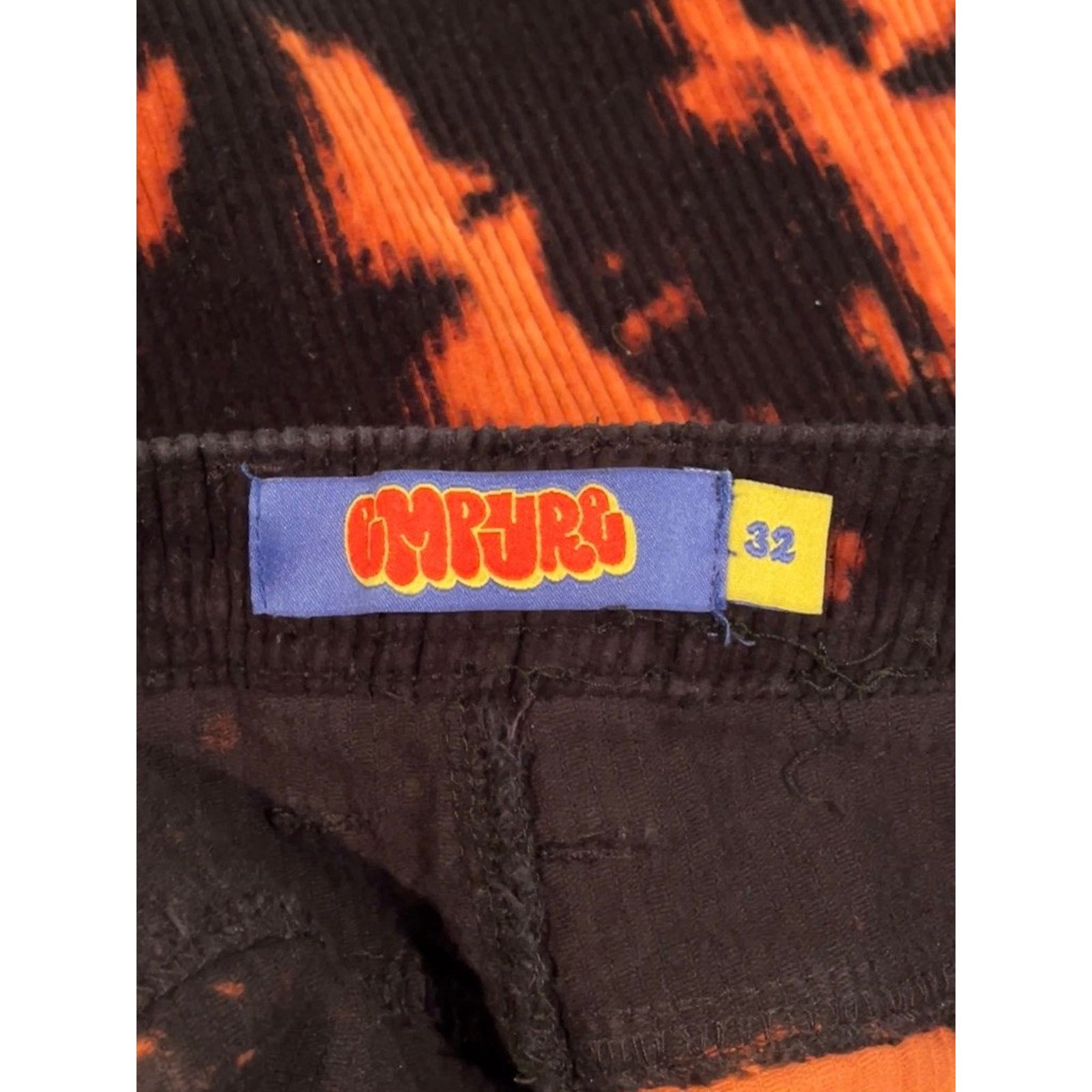 Empyre Empyre Loose Fit Bleached Black Corduroy Skate Pants 32x30 Size US 32 / EU 48 - 4 Thumbnail