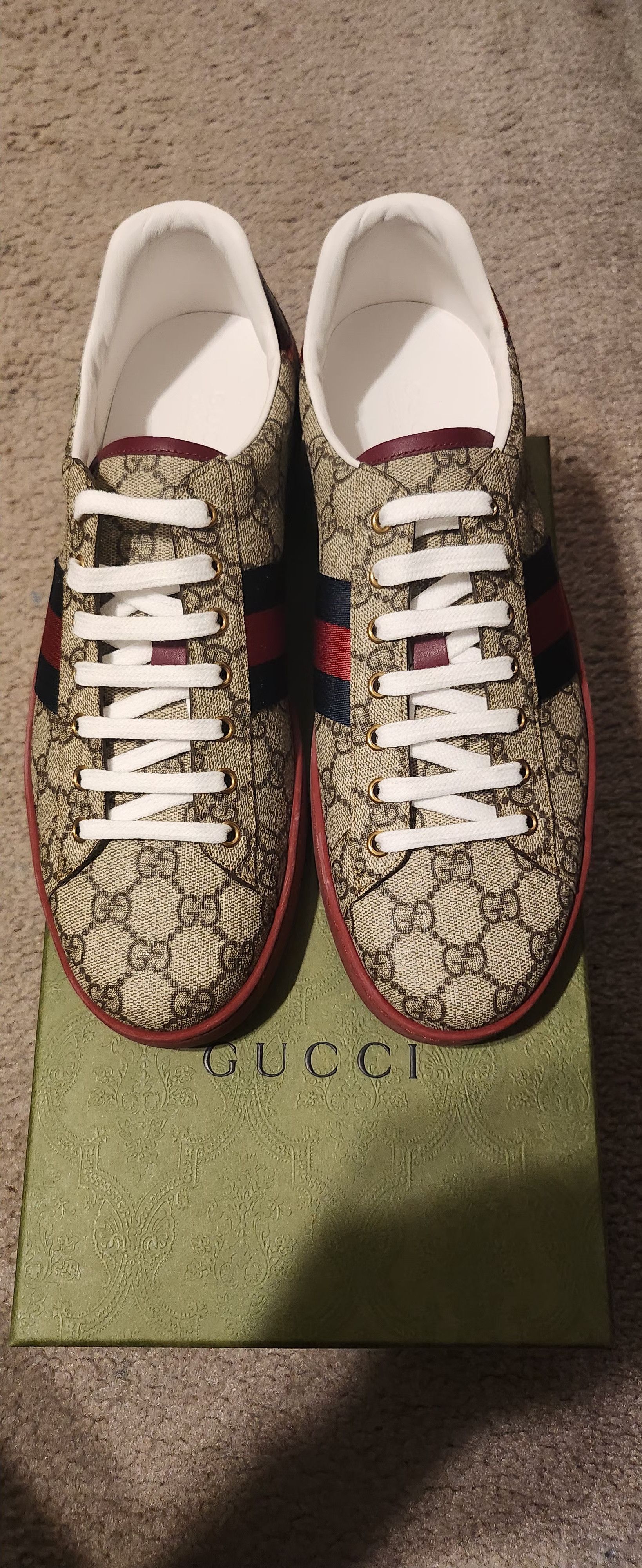 Gucci Gucci Ace Supreme Sneakers Size US 12 / EU 45 - 2 Thumbnail