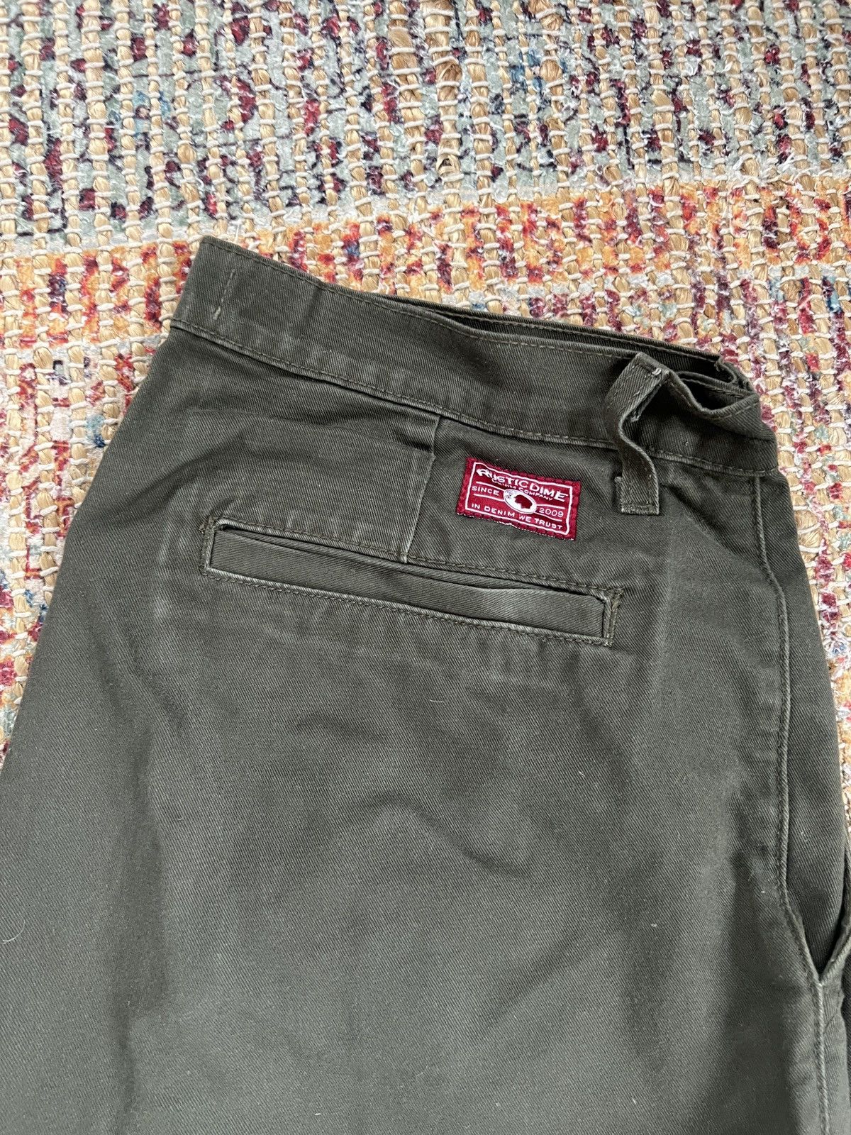 Rustic Dime Rustic Dime Olive Chinos (AMERICAN MADE) Size US 32 / EU 48 - 3 Thumbnail