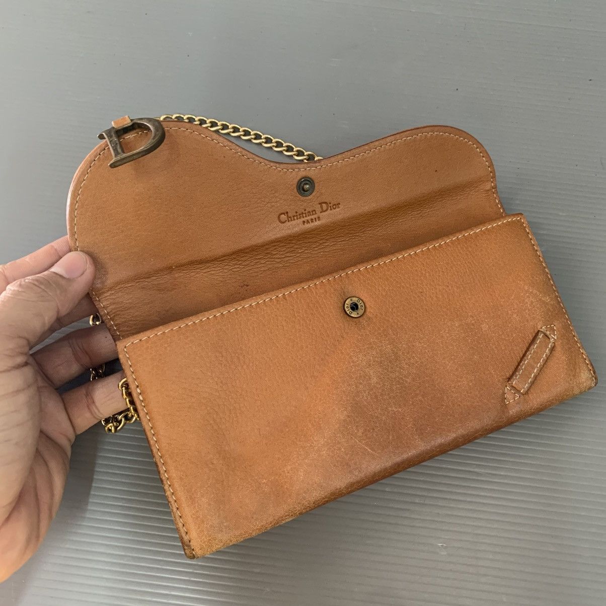 Christian Dior Monsieur Christian Dior Saddle Leather Wallet Size ONE SIZE - 10 Thumbnail