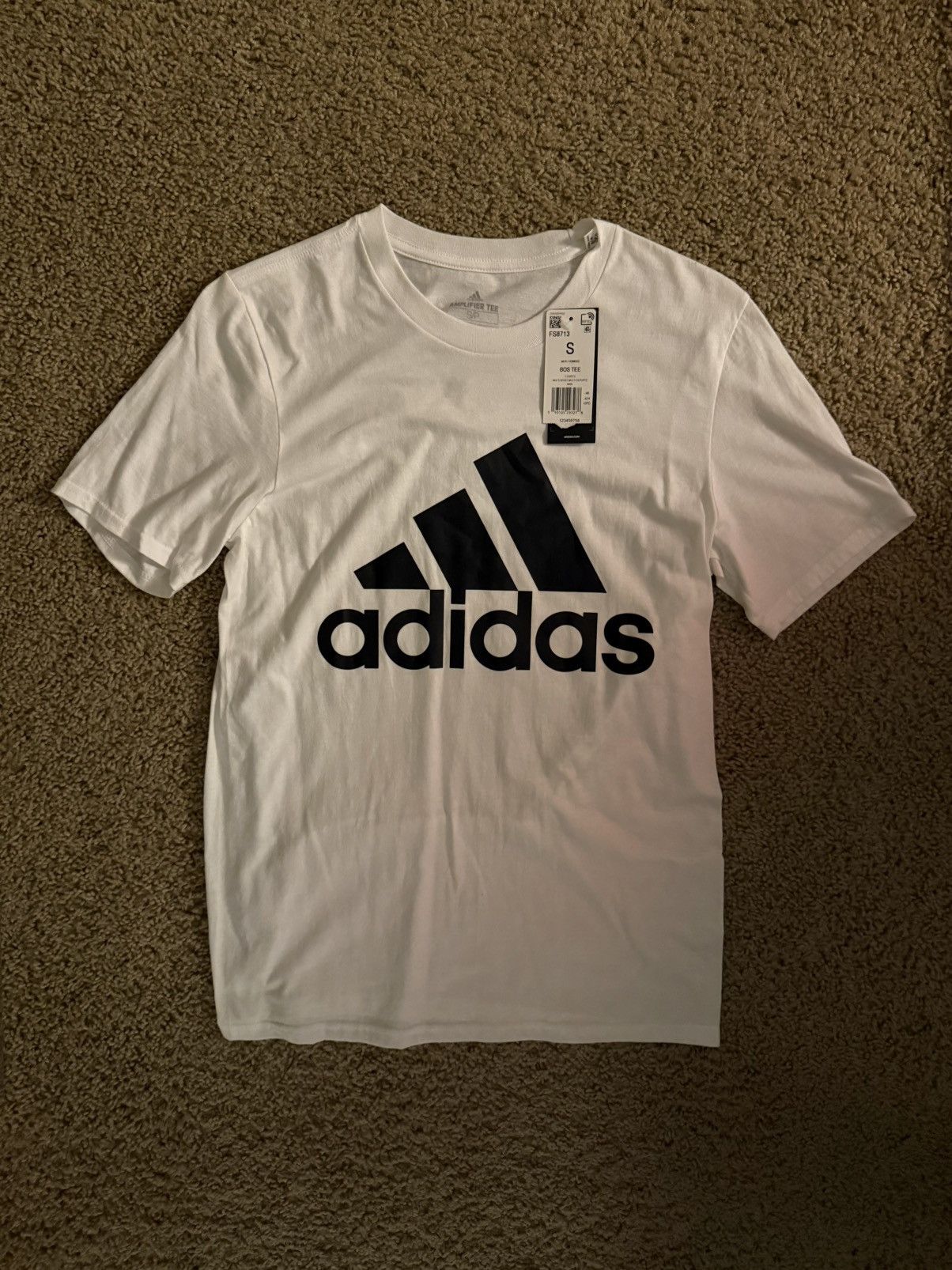 Adidas Adidas S/S Amplifier Logo Shirt White Size Small DS 28L001 Size US S / EU 44-46 / 1 - 1 Thumbnail