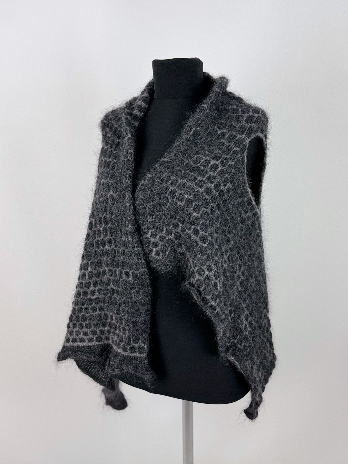 Sarah Pacini Sarah Pacini Ruched Wool Knit Vest Size M / US 6-8 / IT 42-44 - 2 Thumbnail
