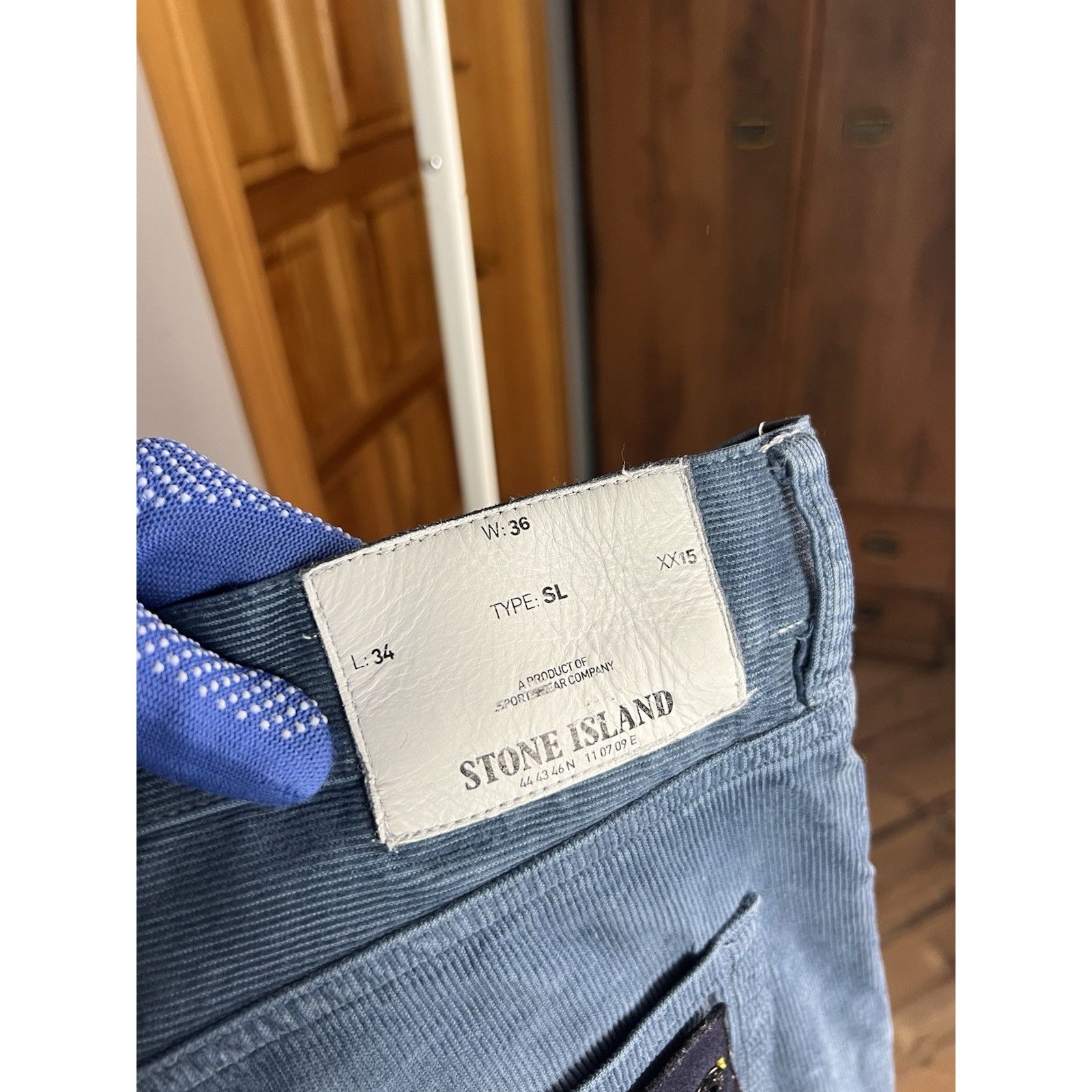 Stone Island MINT! Stone Island Blue Corduroy Pants Size W 36 L 34 Size US 36 / EU 52 - 10 Thumbnail