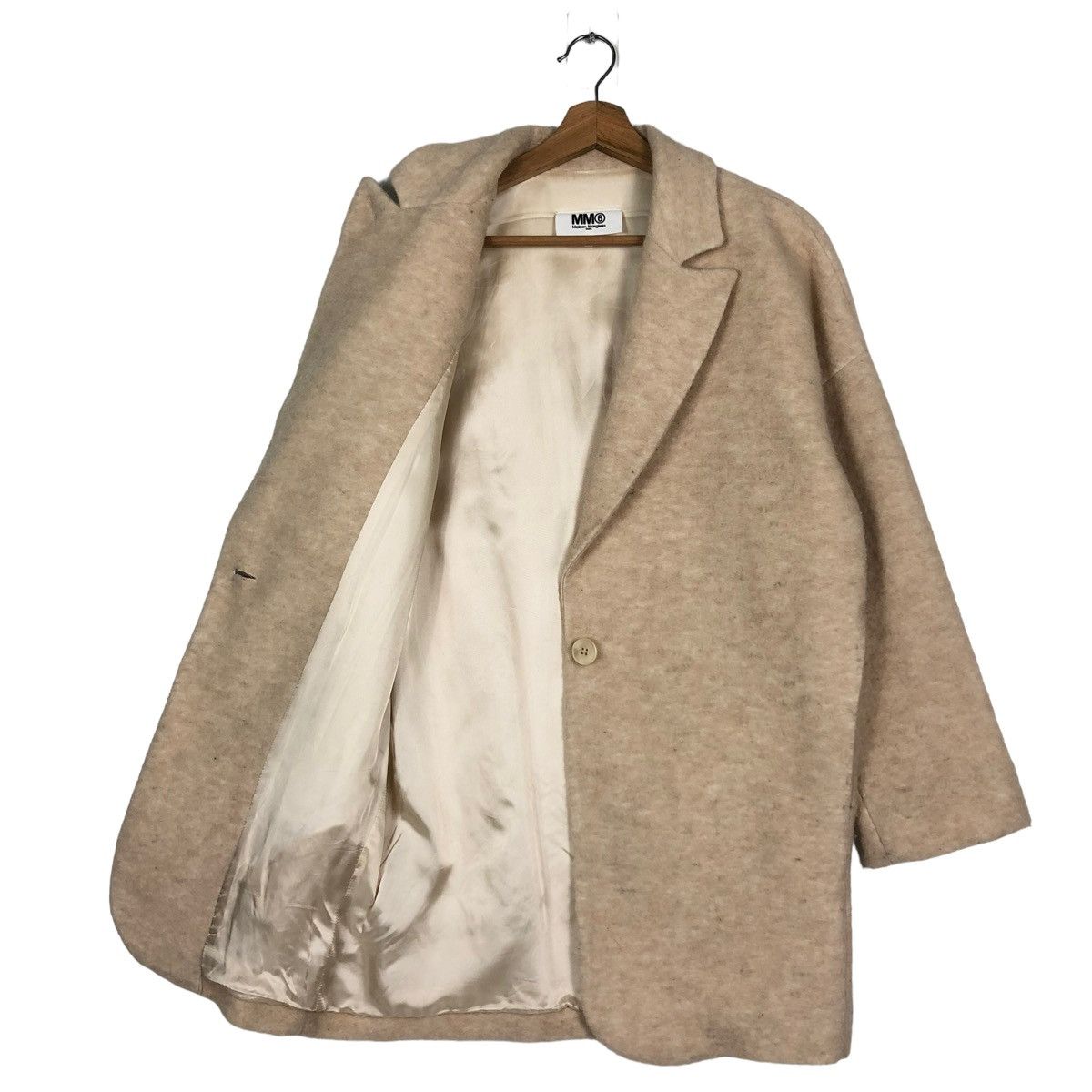 Maison Margiela 🔥MM6 A/W 2016 Mohair Wool Double Breast Jacket Faux Fur Size M / US 6-8 / IT 42-44 - 1 Thumbnail