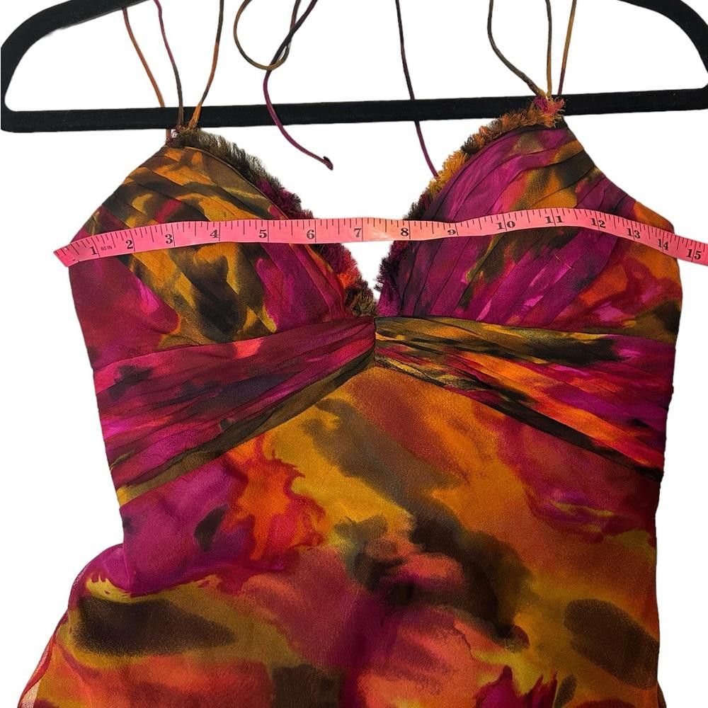 Designer Cache l Vintage 90s Silk Midi Dress Size 4 Size S / US 4 / IT 40 - 4 Thumbnail
