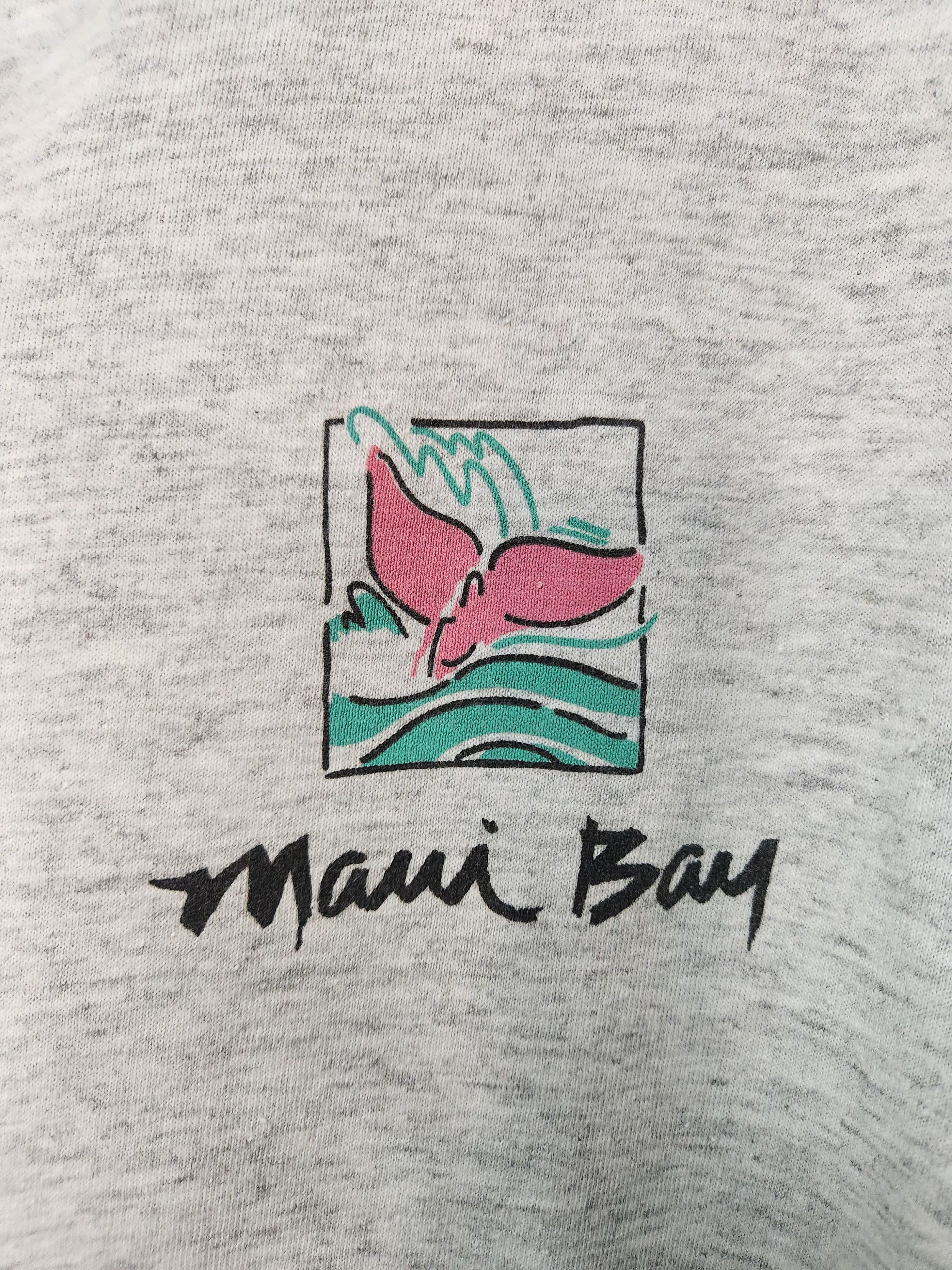 Tultex Tultex Vintage Maui Bay Hawaii Grey Shirt Size US L / EU 52-54 / 3 - 3 Thumbnail