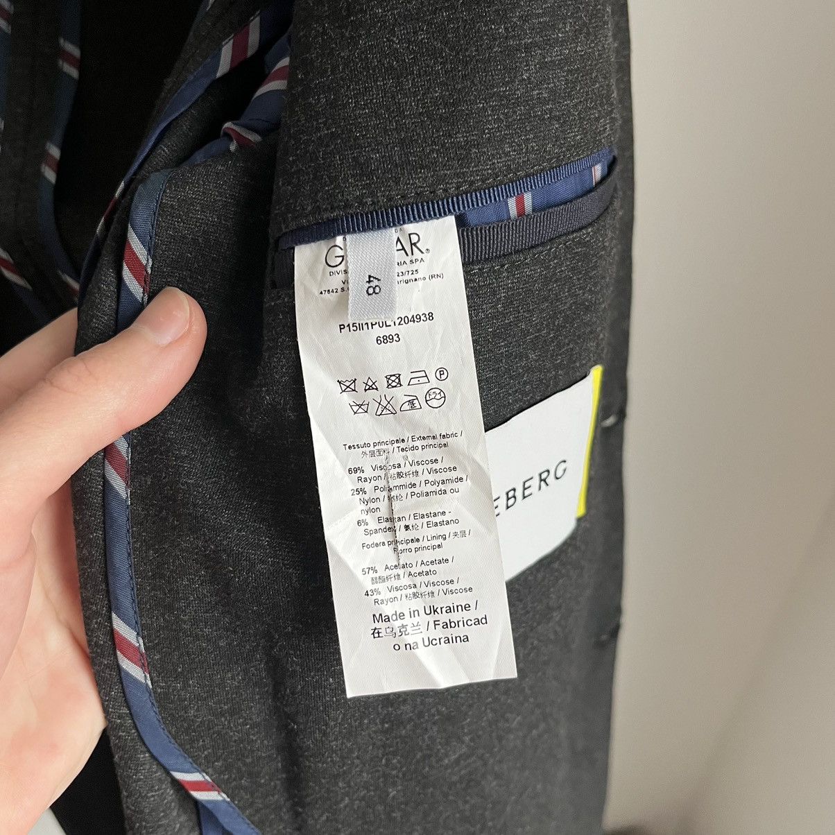 Iceberg Iceberg Men’s Blazer 48 Size 48R - 6 Thumbnail