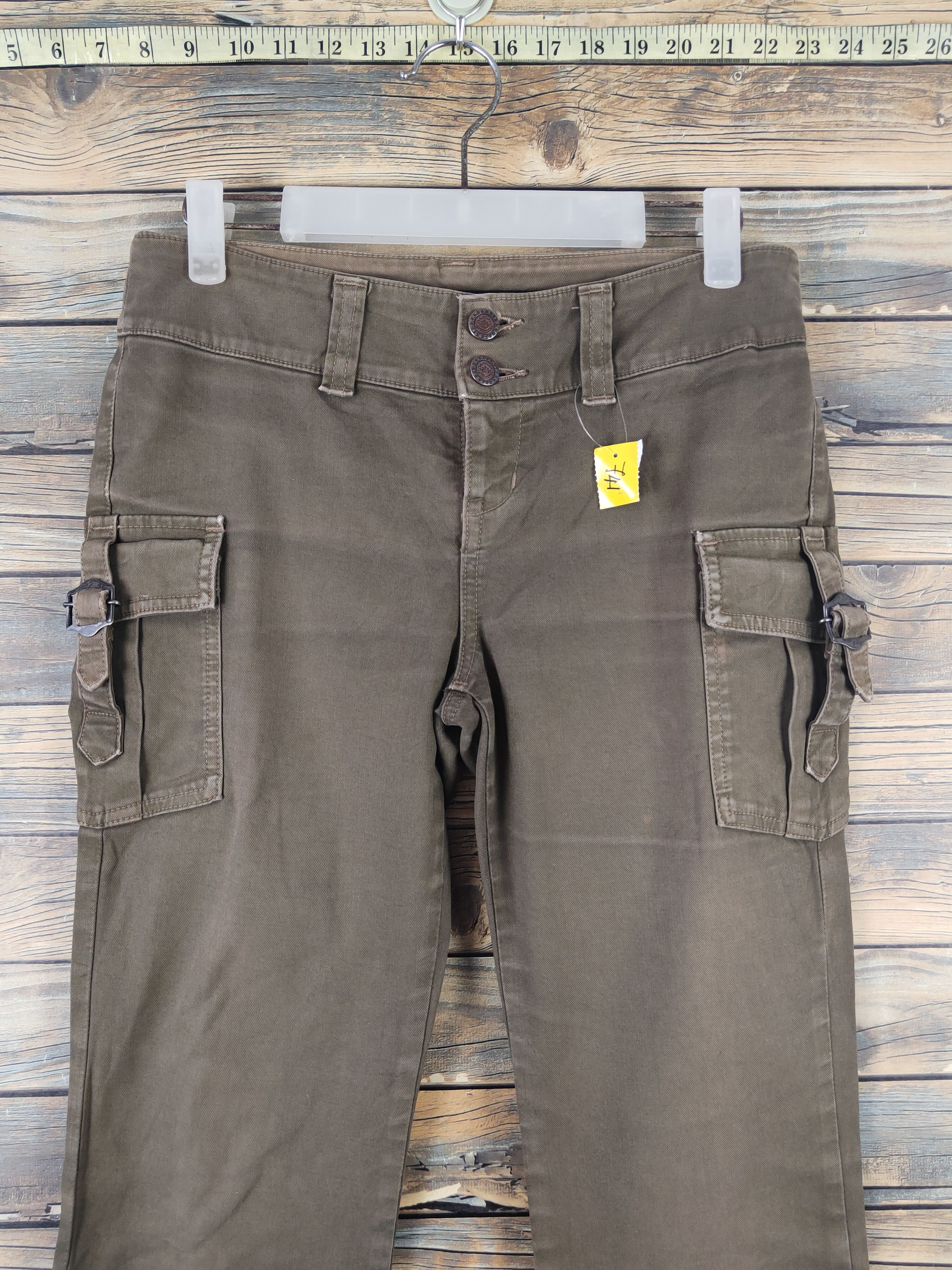 Japanese Brand DL Nudist Jean Brown Multipocket Tactical Cargo Pants #741 Size 28" / US 6 / IT 42 - 2 Thumbnail