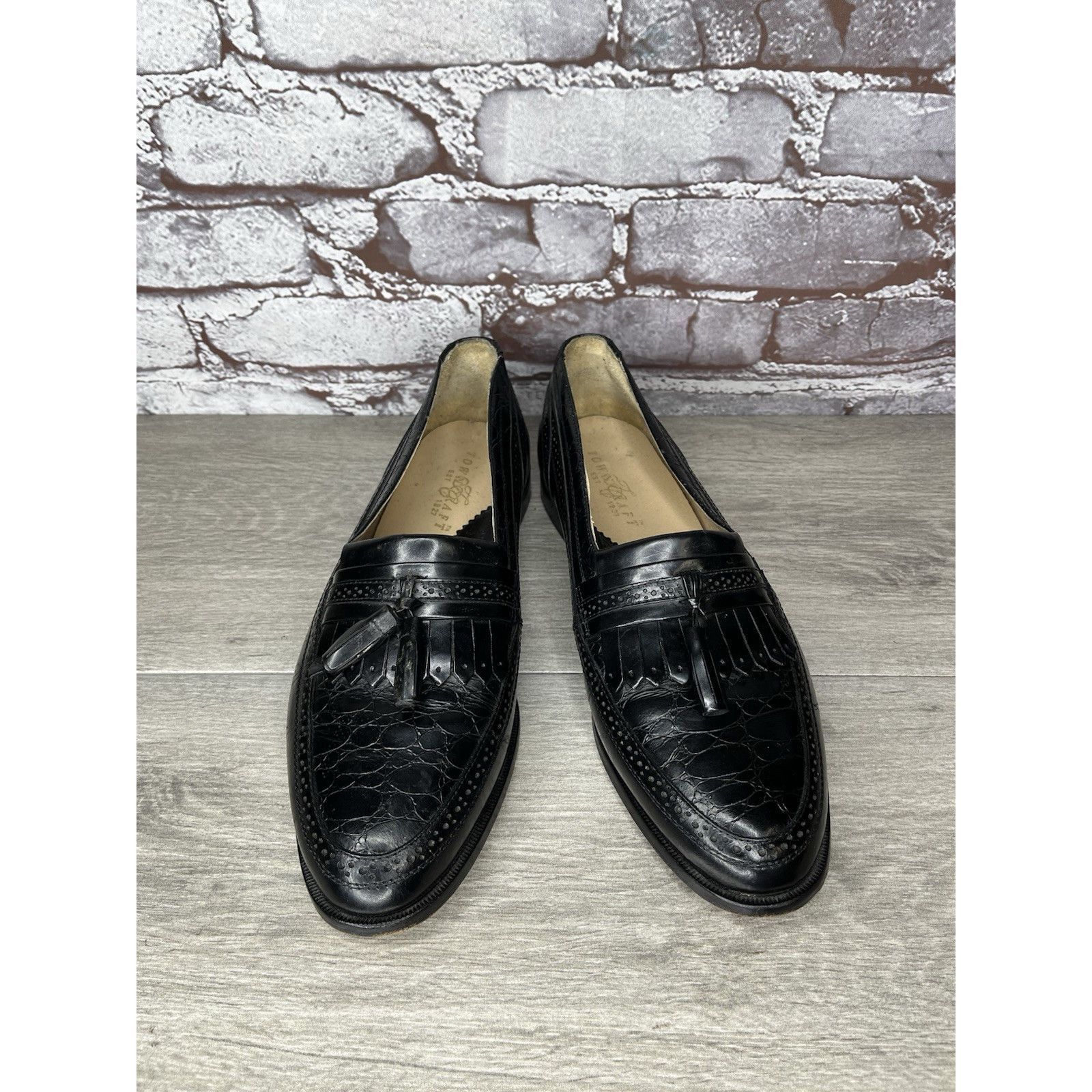 Towncraft Townscraft Black Leather Tassel Loafer Slip On Dress Shoes M Size US 8.5 / EU 41-42 - 13 Thumbnail