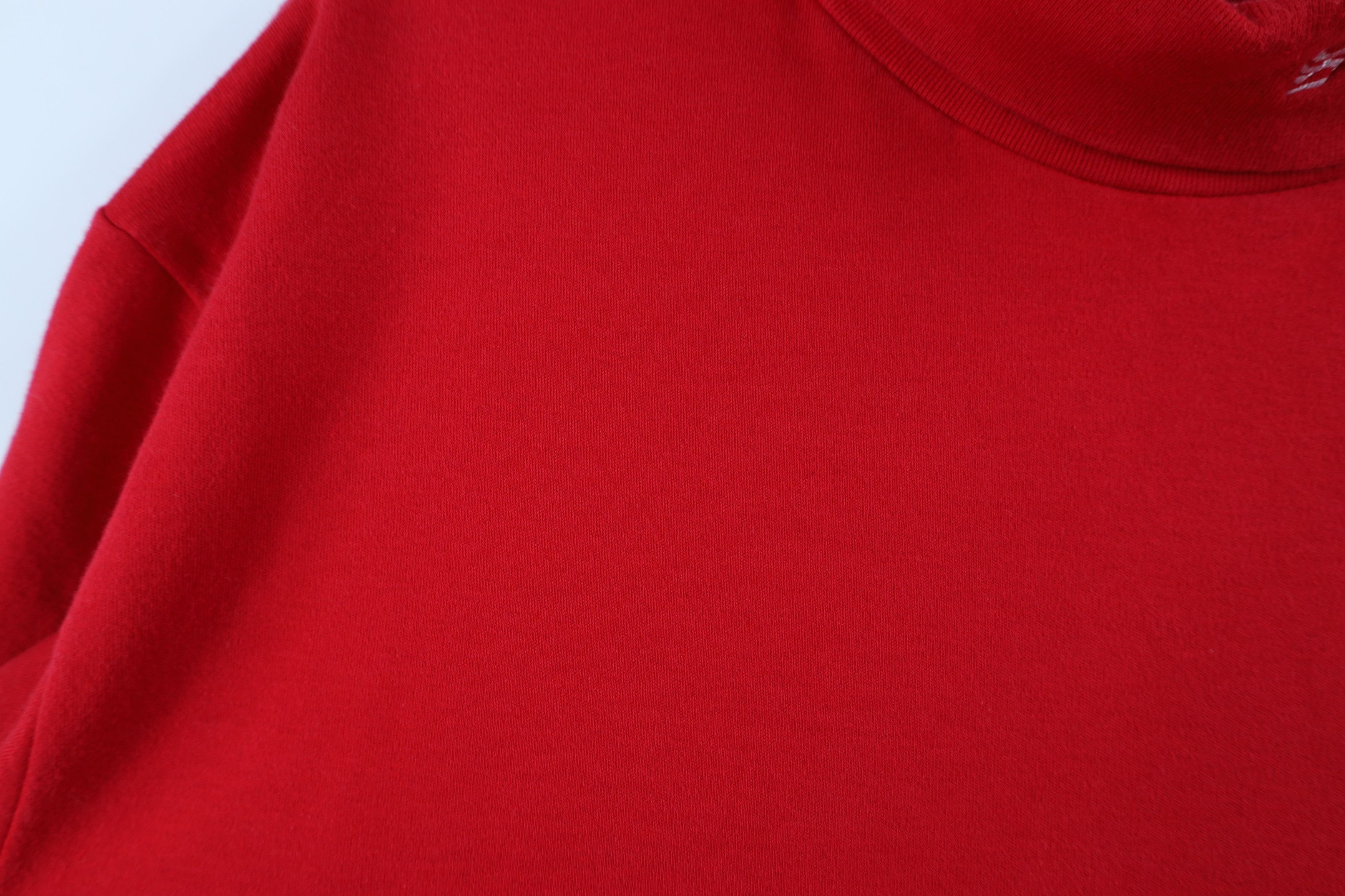 Vintage Vintage 90s Ohio State University Turtleneck T-Shirt Red USA Size US XL / EU 56 / 4 - 8 Thumbnail