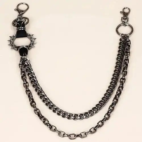 Japanese Brand Gun Balck Color Hip-hop Pants Belt Chains Size ONE SIZE - 1 Thumbnail