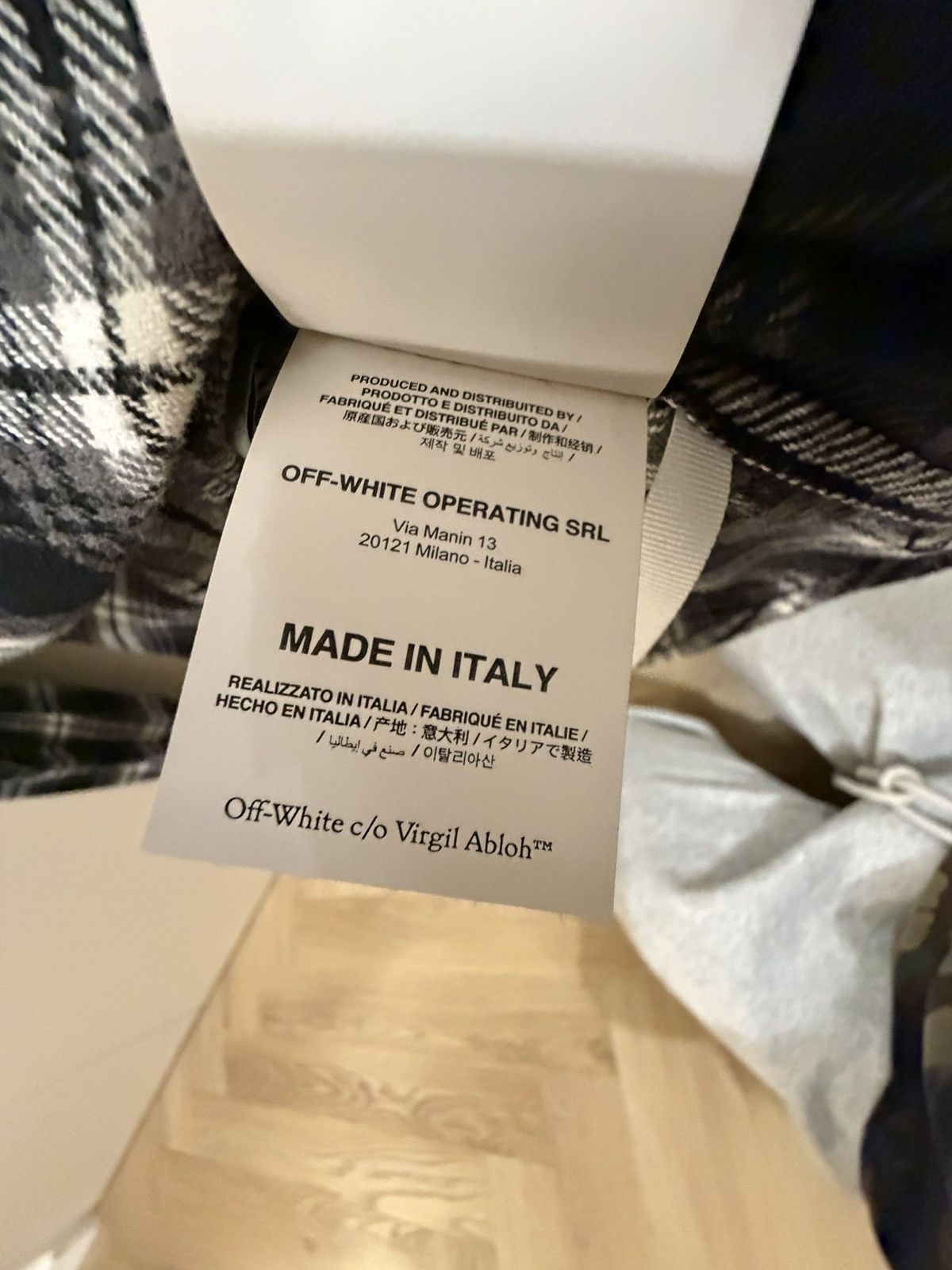 Off-White OFF-WHITE Stencil Flannel Check Shirt Size US S / EU 44-46 / 1 - 4 Thumbnail