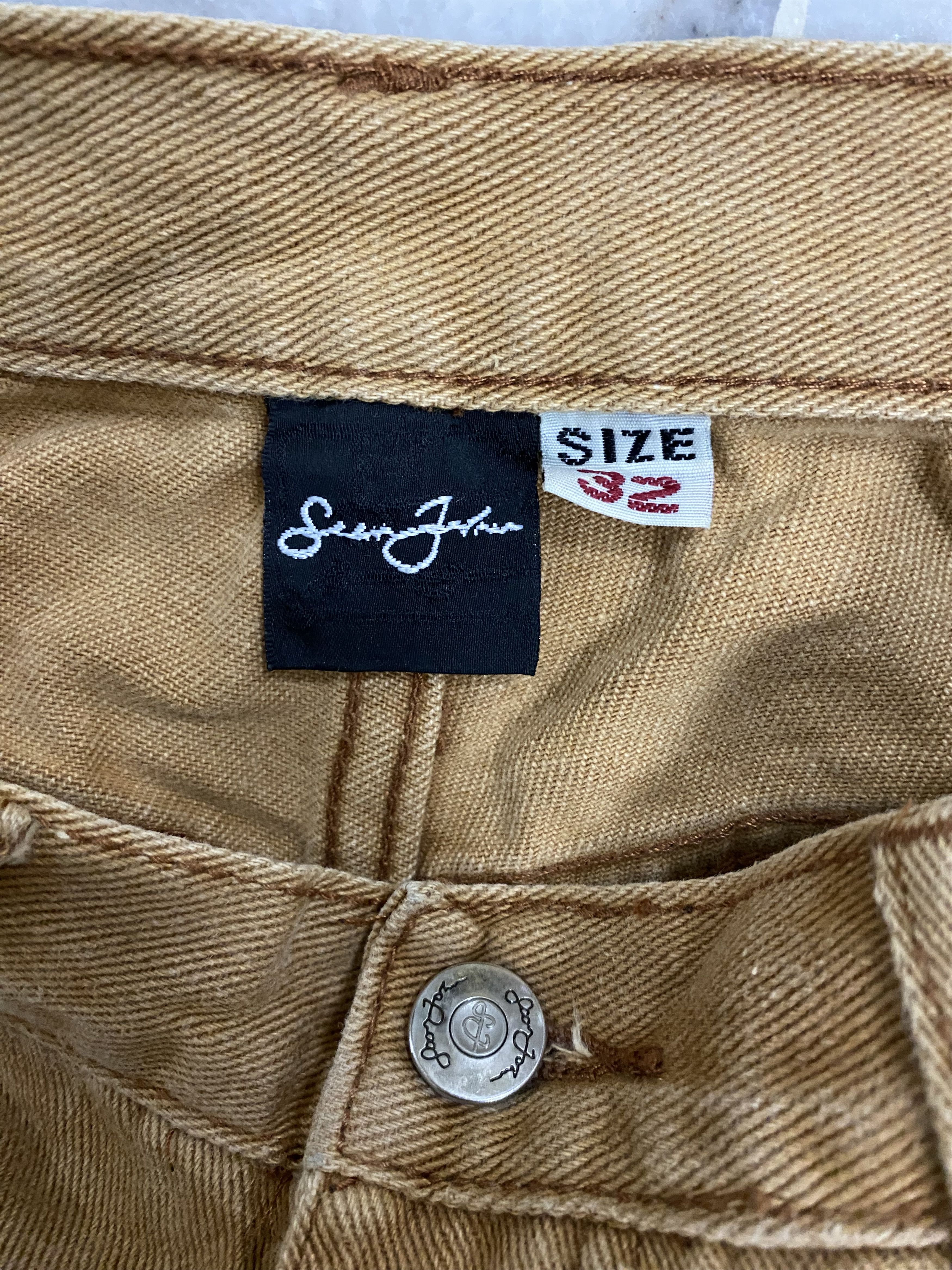 Japanese Brand × Sean John Loose Y2K Sean John Sunfaded Duck Denim Size US 31 - 4 Thumbnail