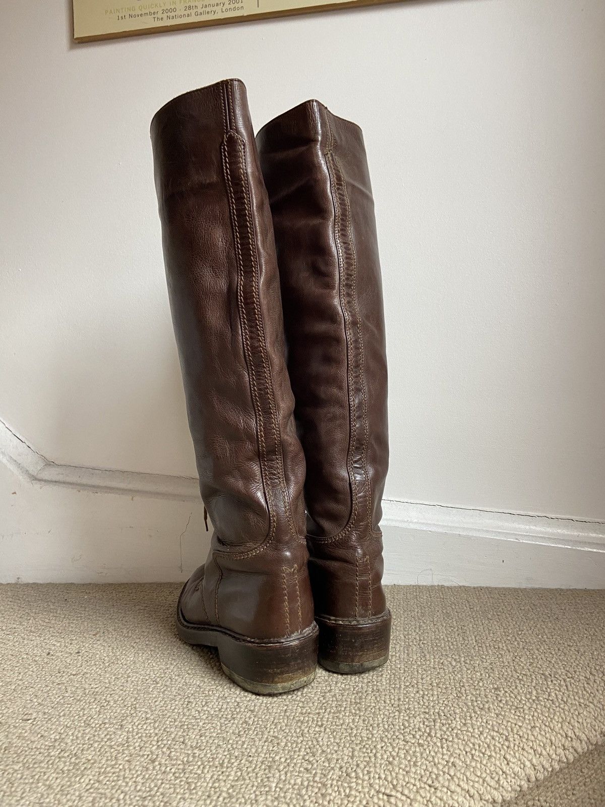 Chanel Chanel Leather Riding Boots Size US 7 / IT 37 - 9 Thumbnail