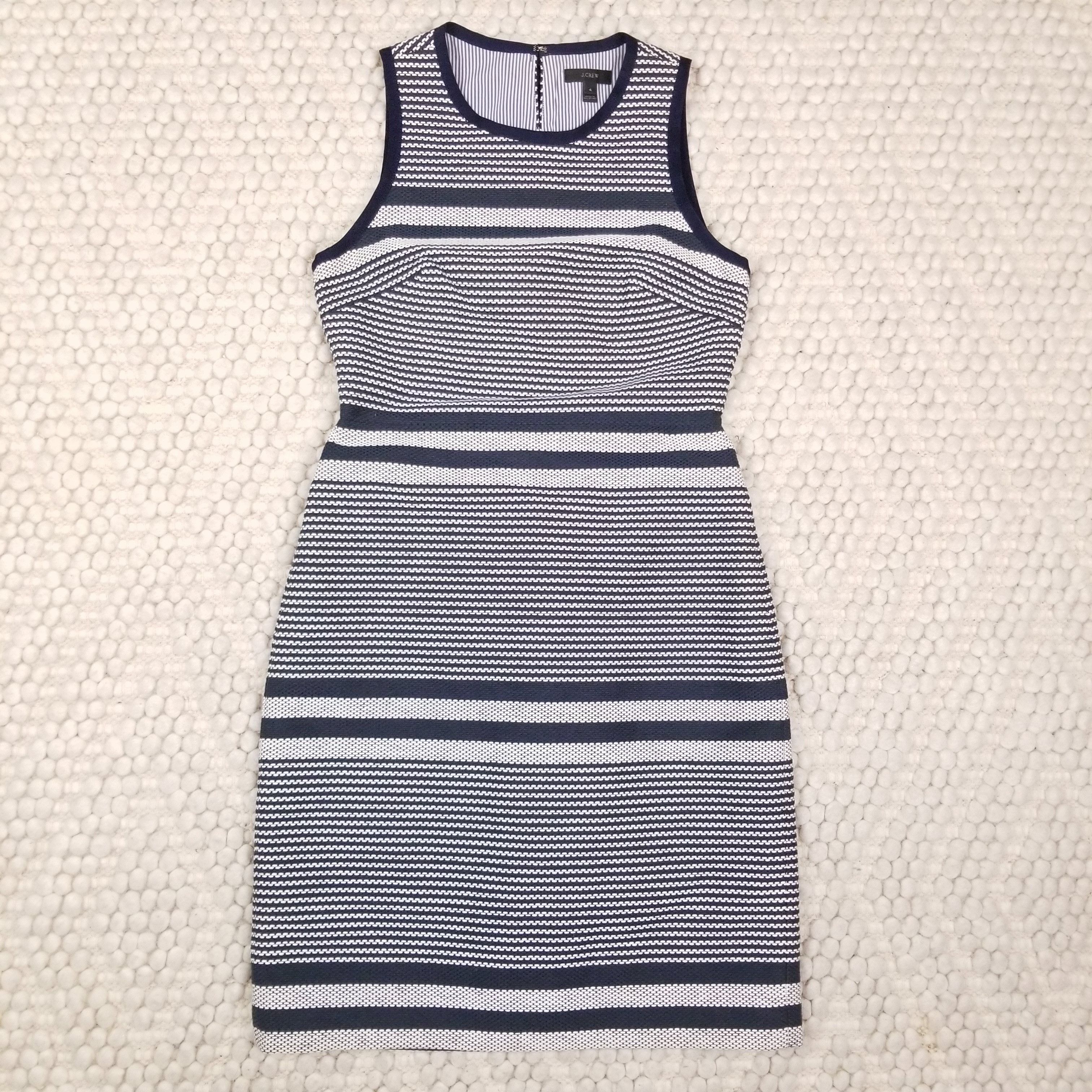 J.Crew Striped Sheath Dress Size S / US 4 / IT 40 - 7 Thumbnail