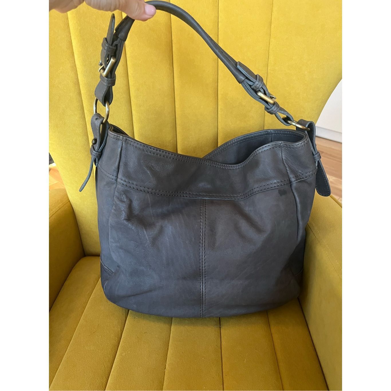 Other Via Repubblica grey leather tote purse Size ONE SIZE - 2 Thumbnail