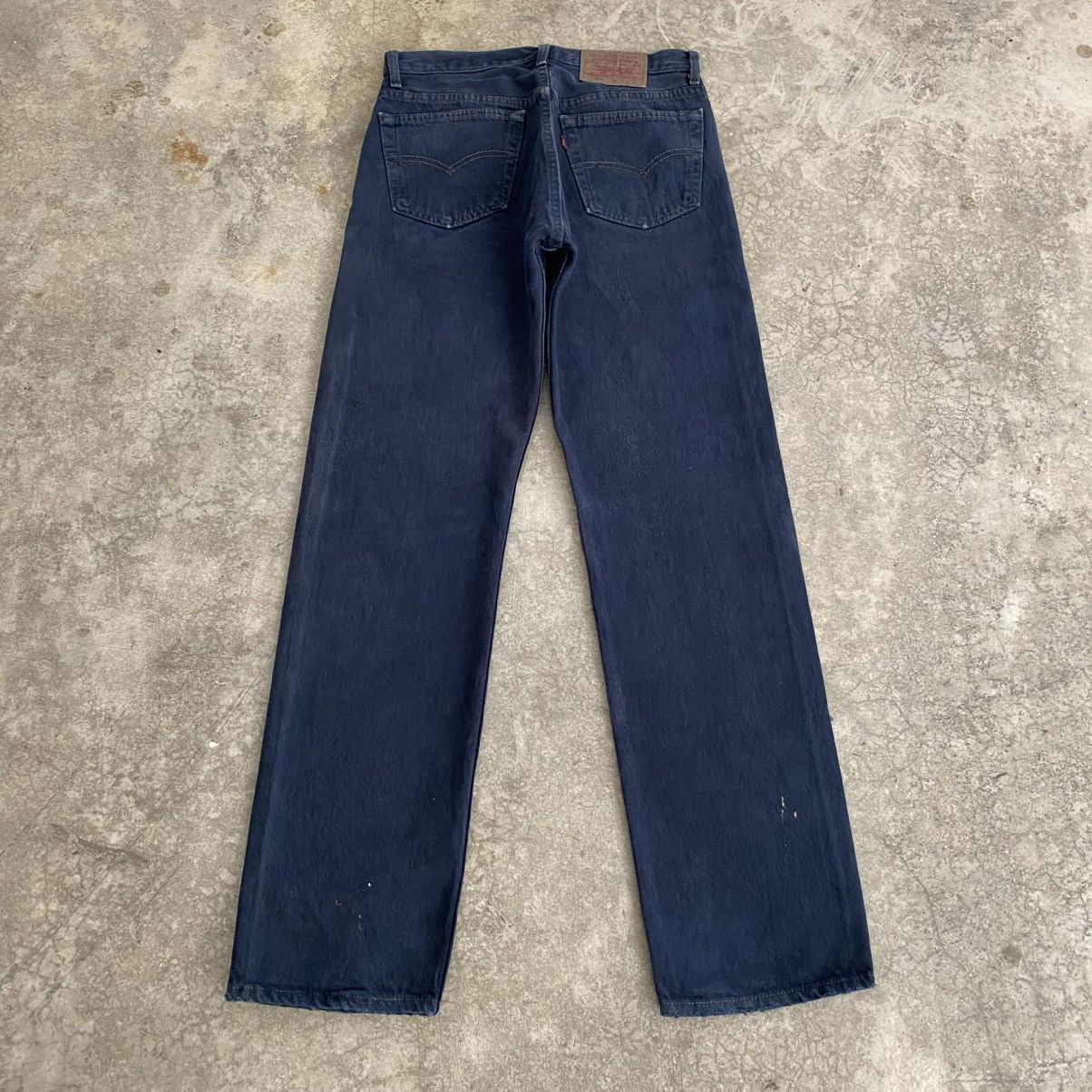 Levi's Vintage 1993 Levis 501 Over Dyed Faded Black Denim Jeans Size US 30 / EU 46 - 10 Thumbnail