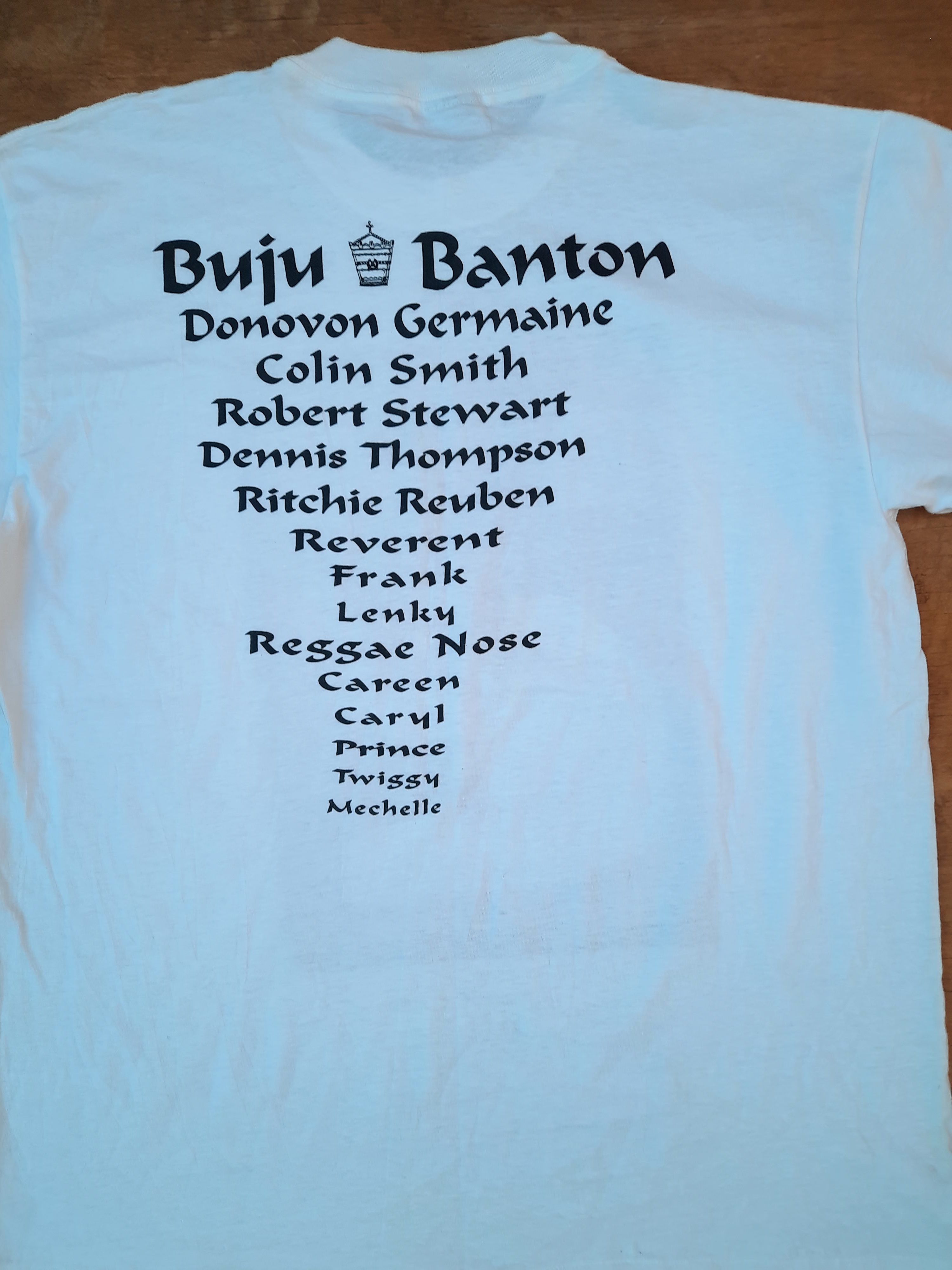Band Tees 90s Buju Banton Til shiloh USA Dancehall Oneita Signed Rare Size US XL / EU 56 / 4 - 9 Thumbnail