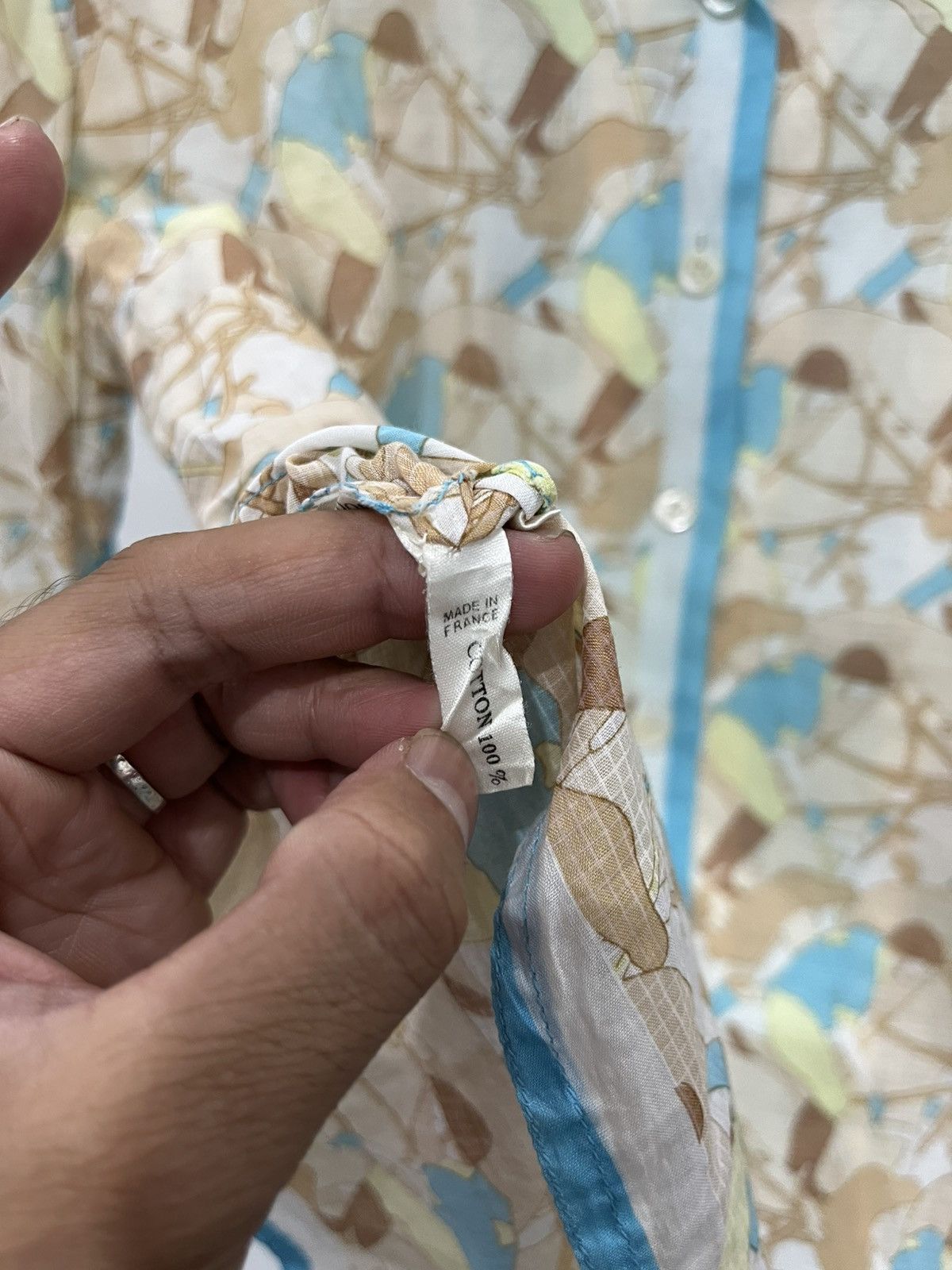Hermes Hermes printed shirt Size S / US 4 / IT 40 - 5 Thumbnail