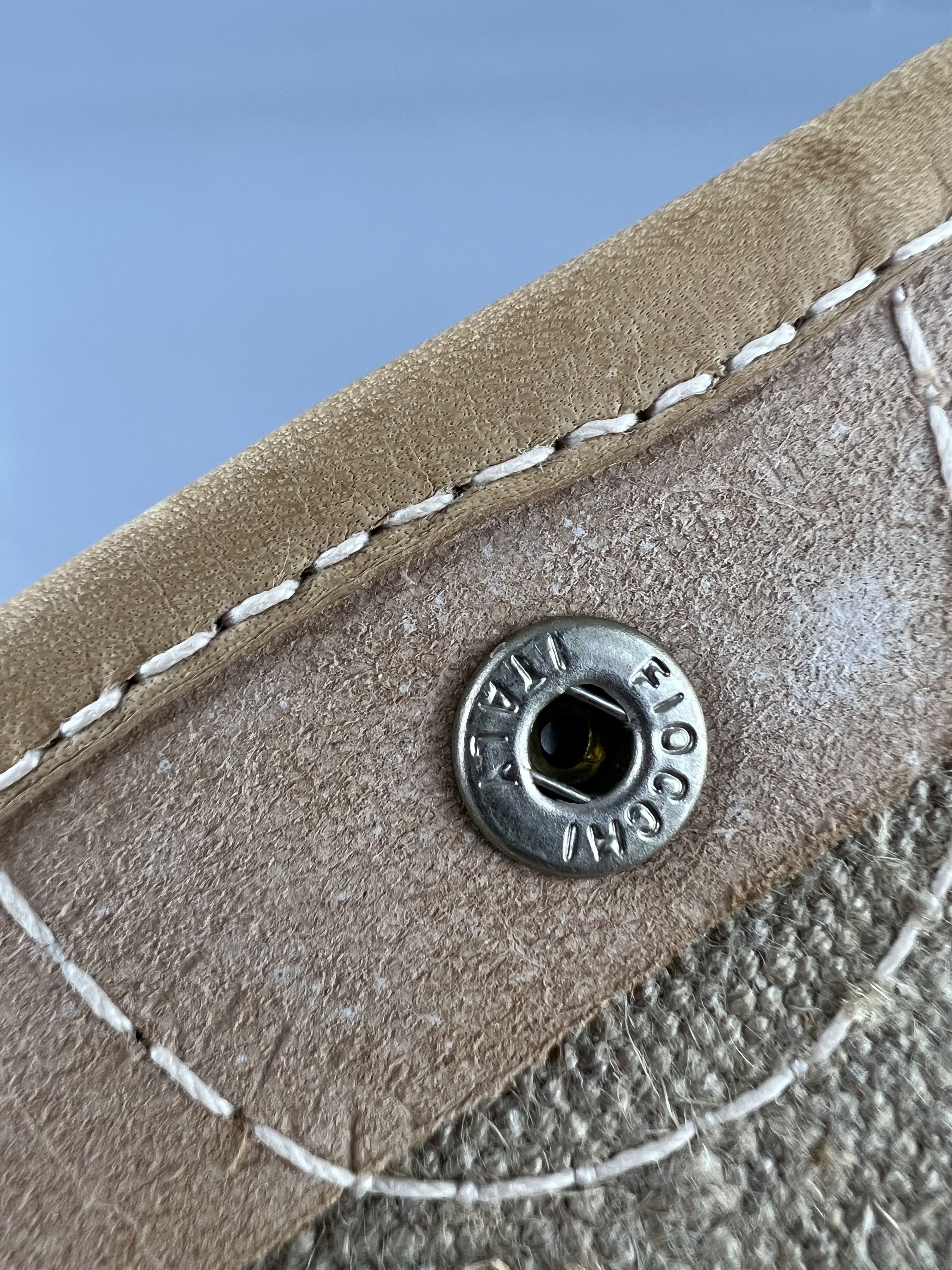 BREE × Vintage Bree Vintage Rare Beige Canvas Leather Clutch Cosmetic Bag Size ONE SIZE - 9 Thumbnail
