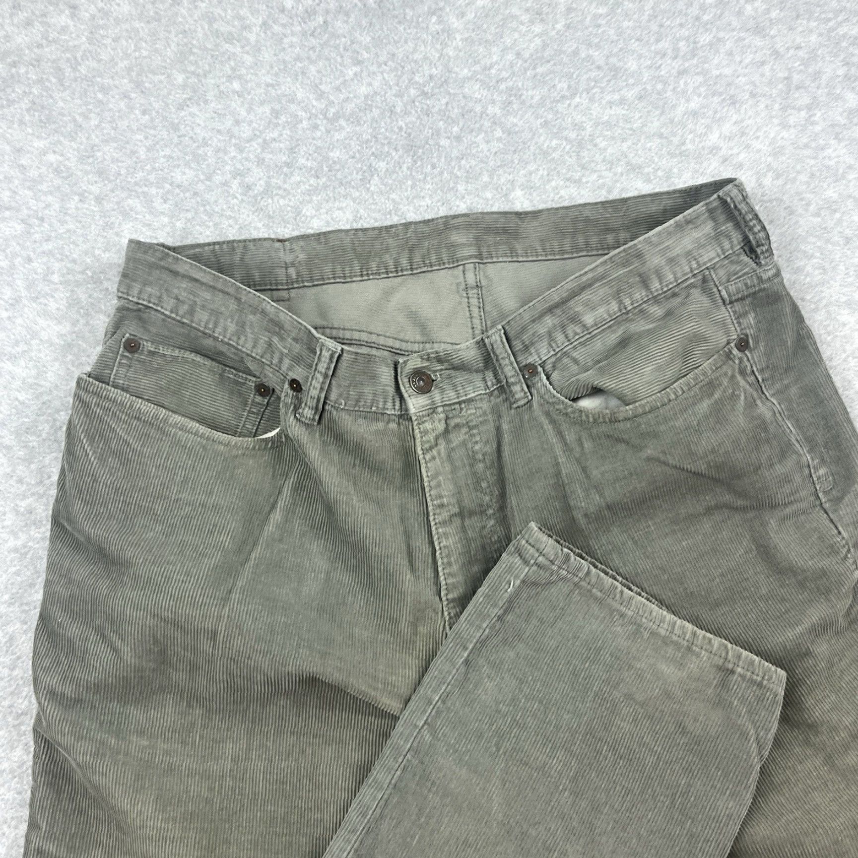 Polo Ralph Lauren Polo Ralph Lauren Pants Pants 36x34 Dark Gray Straight Leg Classic Fit Cotton Corduroy 5-Pocket Size US M / EU 48-50 / 2 - 4 Thumbnail