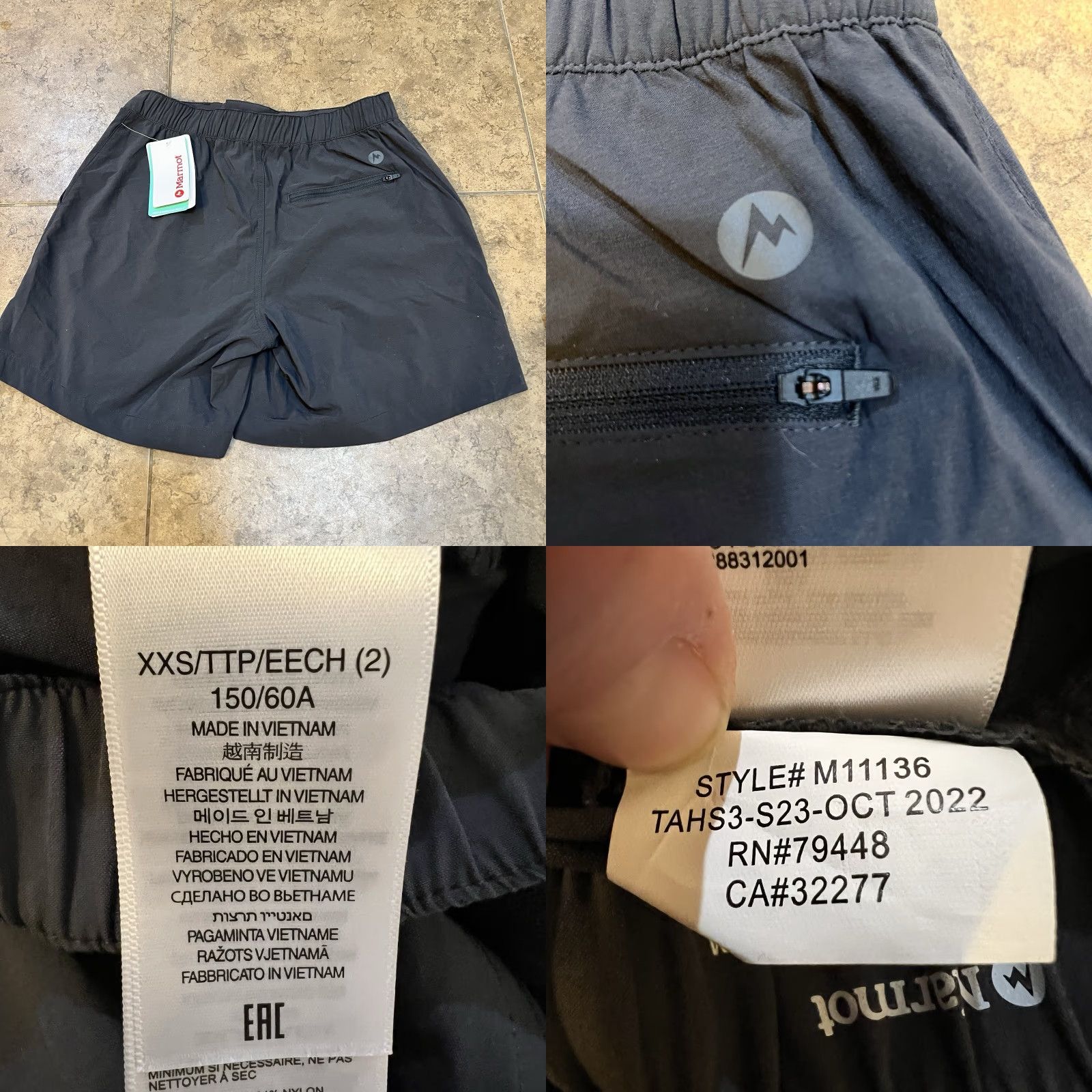 Marmot Marmot Women's Kodachrome 5” Shorts Hiking Casual Outdoors Dark Steel Size 2 Gray Nylon Elastane Regular UV Quick Dry Pockets Zipper Button Size 26" / US 2 / IT 38 - 9 Thumbnail