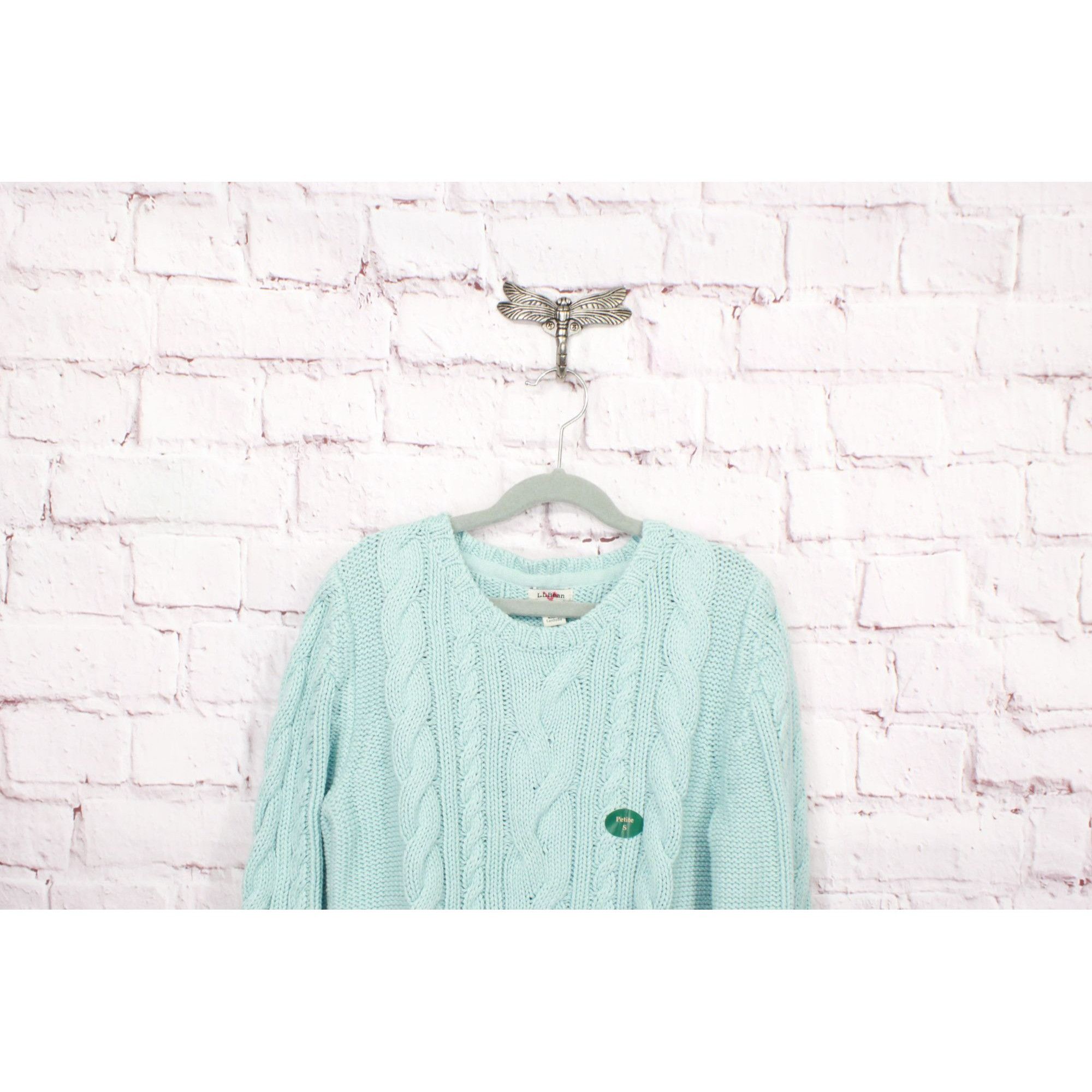 L.L. Bean LL Bean Women's Double L Cable Sweater Crewneck Size S / US 4 / IT 40 - 2 Thumbnail