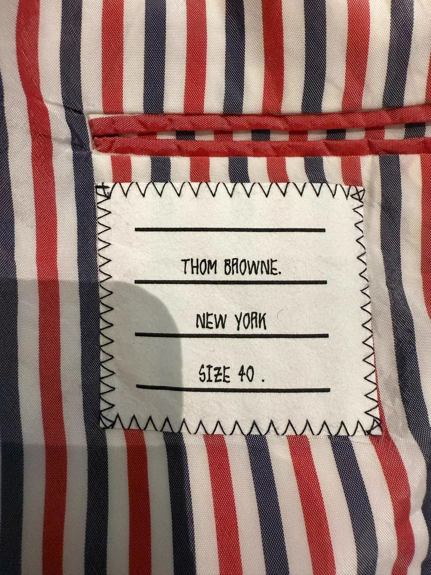 Thom Browne Thom Browne Women's White Double Sleeve Stripe Blazer Size S / US 4 / IT 40 - 4 Thumbnail