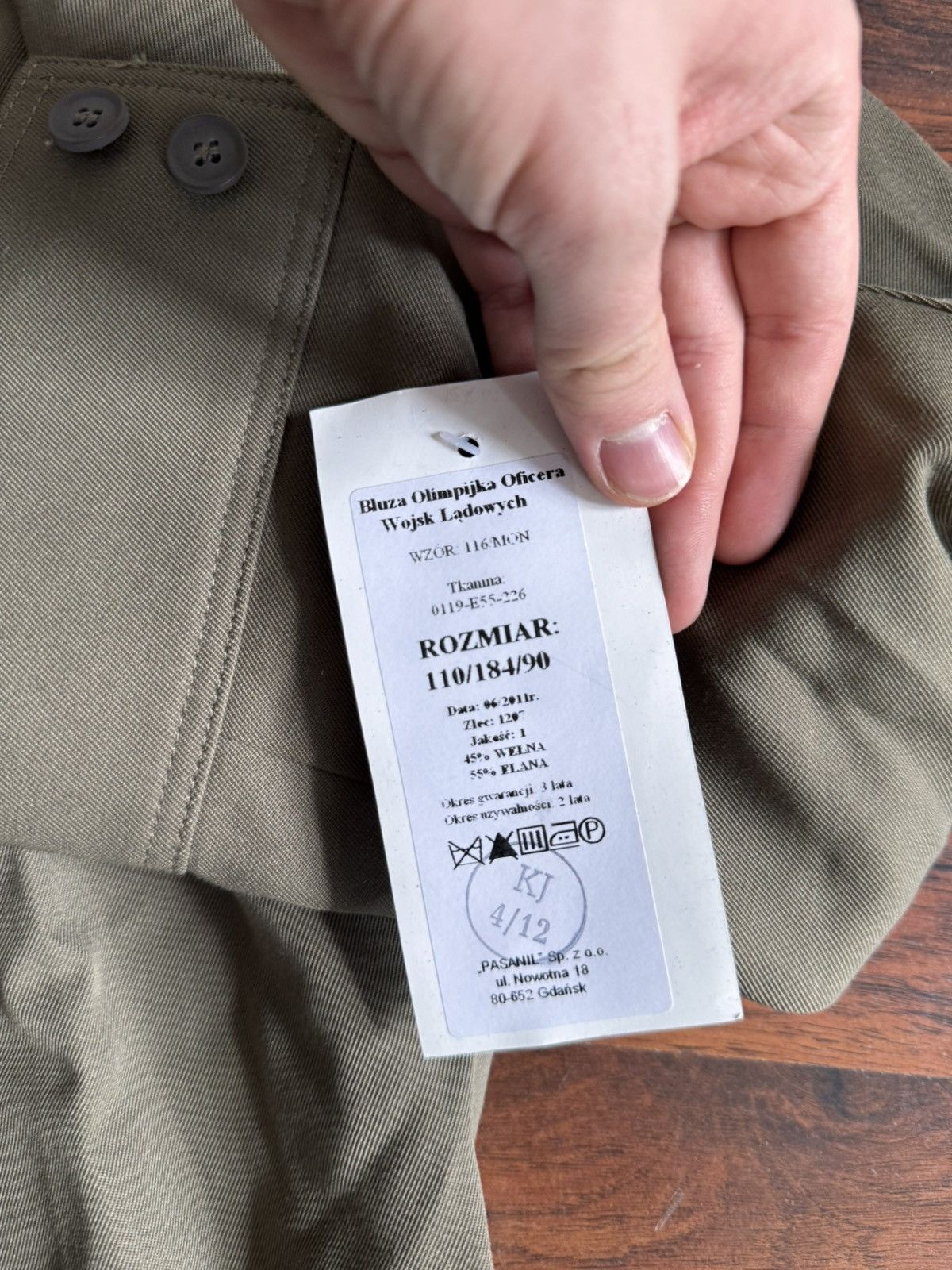 Other Olive Military Jacket Workwear Cropped Boxy Type 50s Size US M / EU 48-50 / 2 - 7 Thumbnail