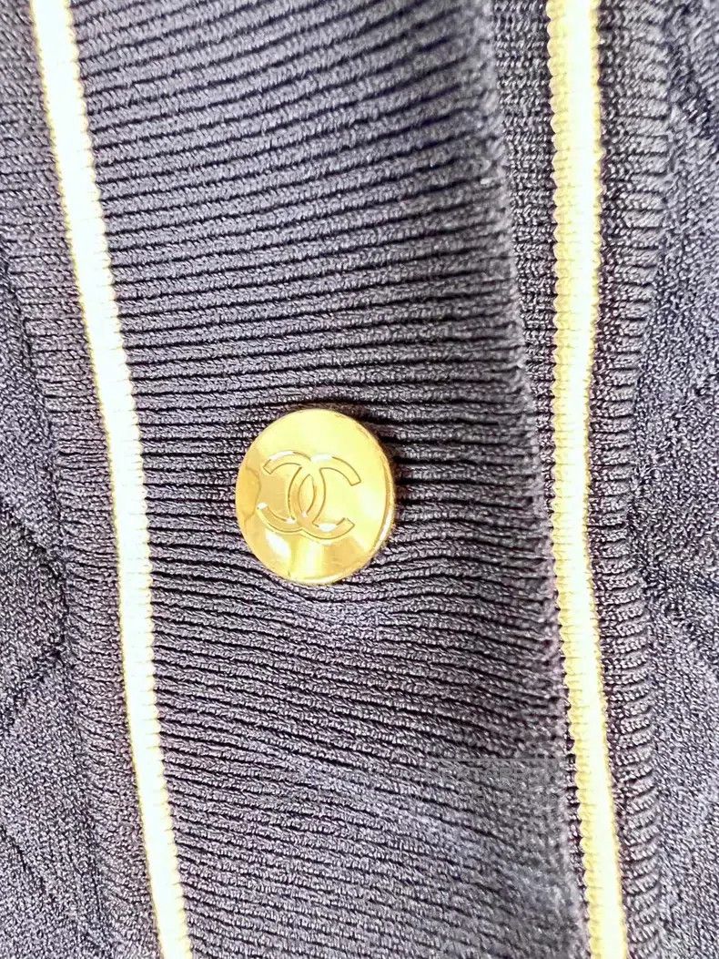 Chanel Chanel Classic colour-blocked baseball jacket Size XXS / US 00 / IT 34 - 5 Thumbnail