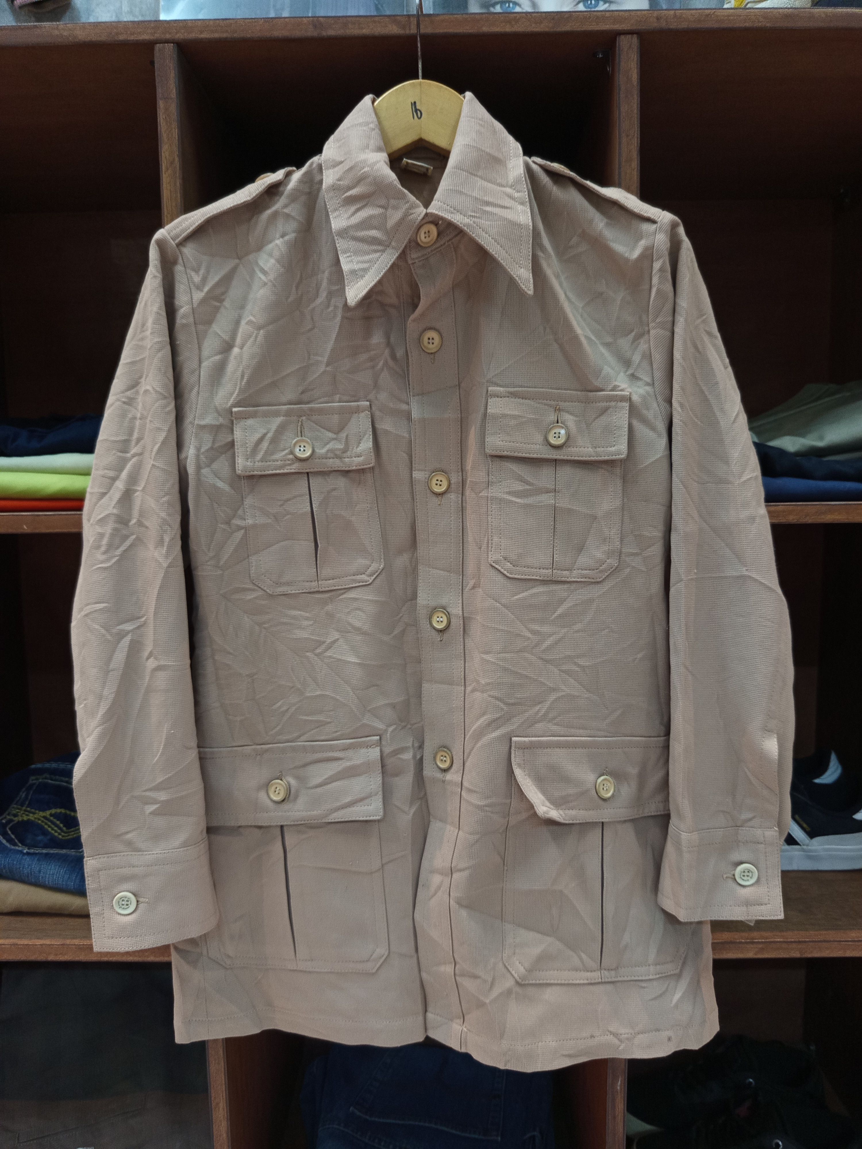 Japanese Brand 1970s Safari Bush Jacket Beige Size US M / EU 48-50 / 2 - 3 Thumbnail