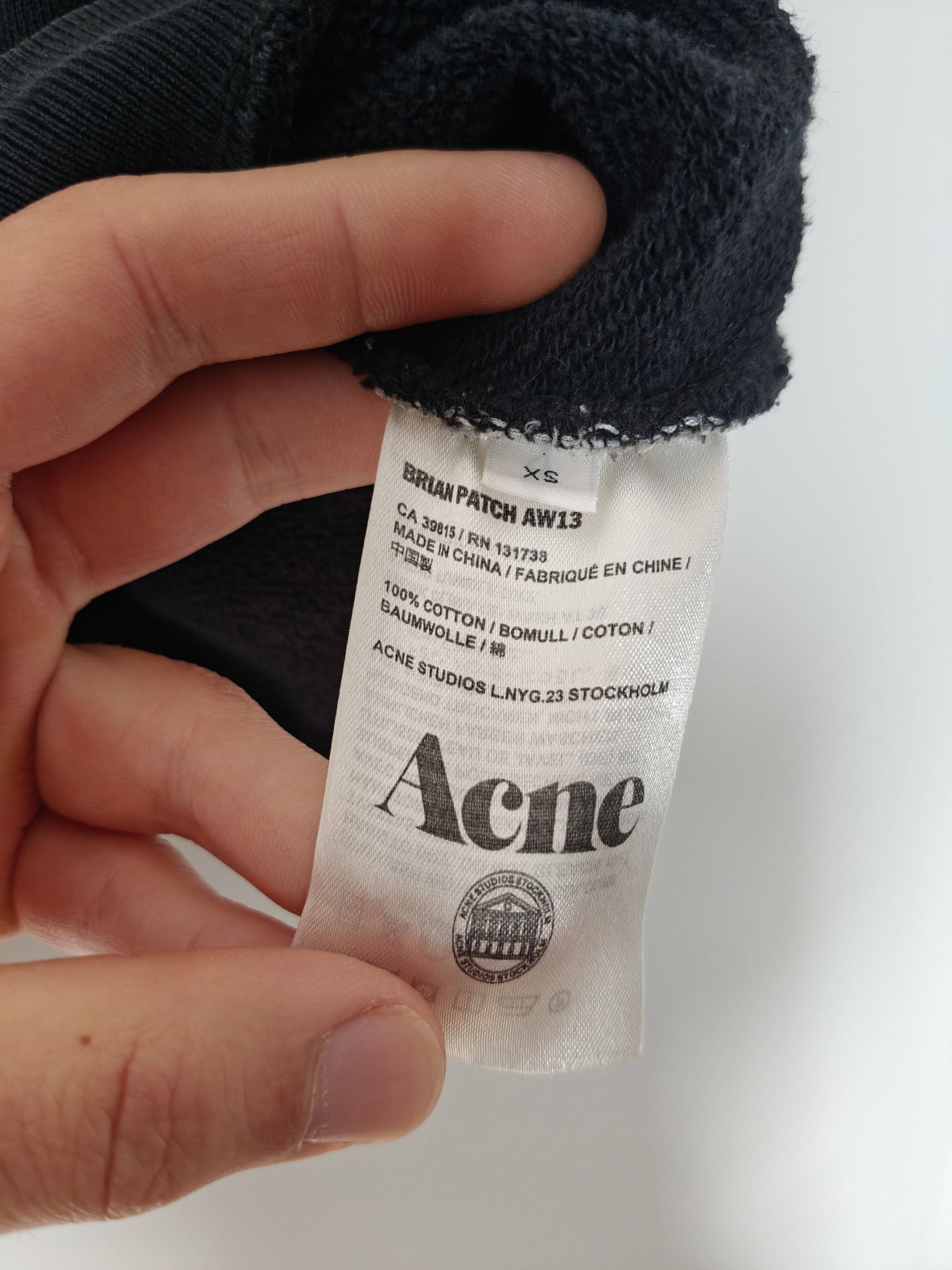 Acne Studios Acne Studios 'Alpha Sigma' Brian Patch AW13 crewneck Size US M / EU 48-50 / 2 - 4 Thumbnail