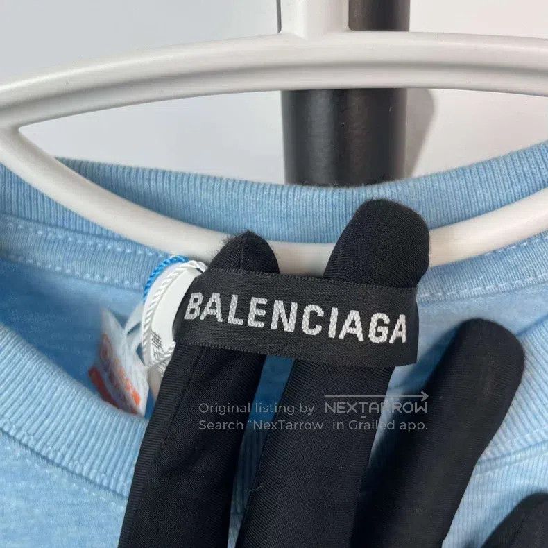 Balenciaga Balenciaga Blue Short Sleeve Size US XS / EU 42 / 0 - 6 Thumbnail