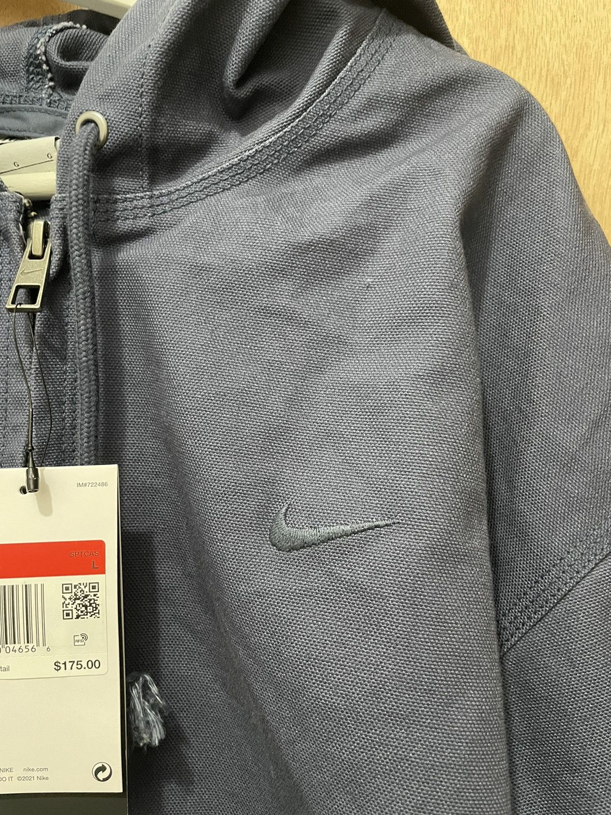 Nike Nike Life Men’s large Full-Zip Unlined Canvas Jacket Navy Size US L / EU 52-54 / 3 - 6 Thumbnail