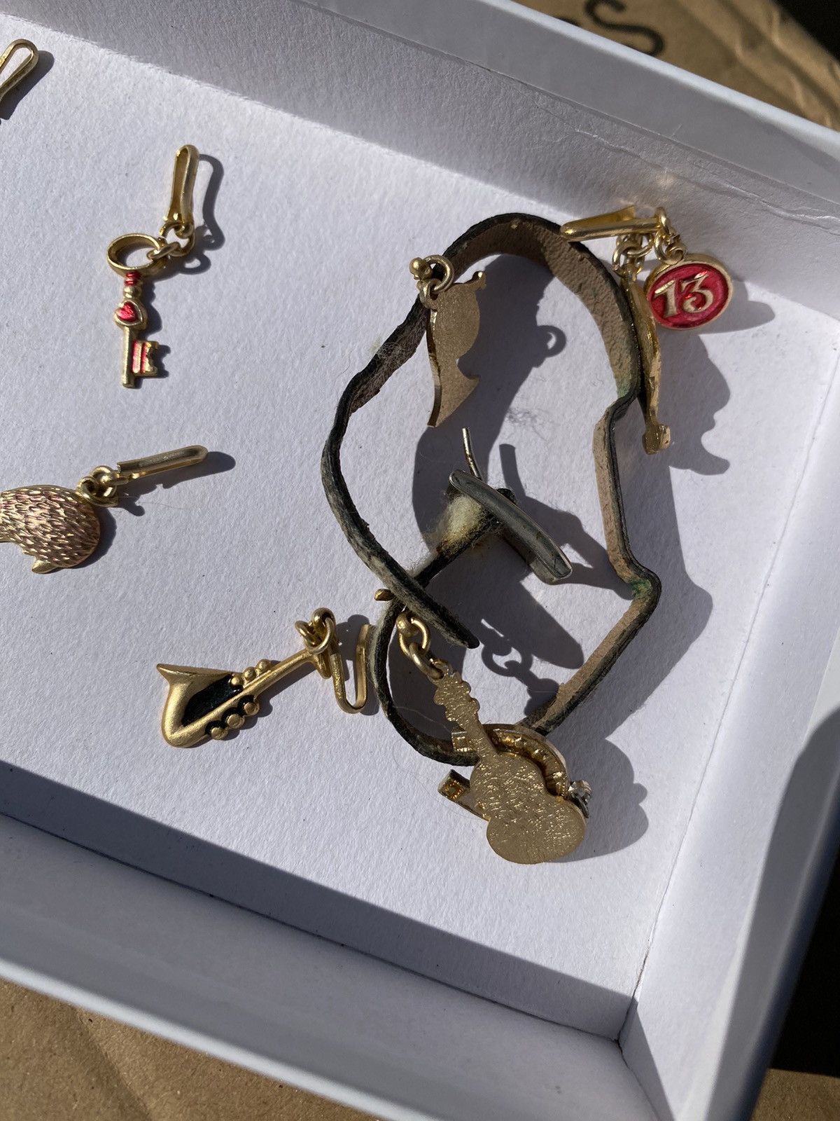Jewelry × Vintage Vintage 1976 Charm Bracelet – Musical & Nautical Theme Size ONE SIZE - 4 Thumbnail